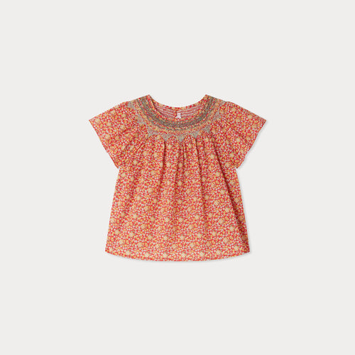Nella smocked blouse made with Liberty fabrics