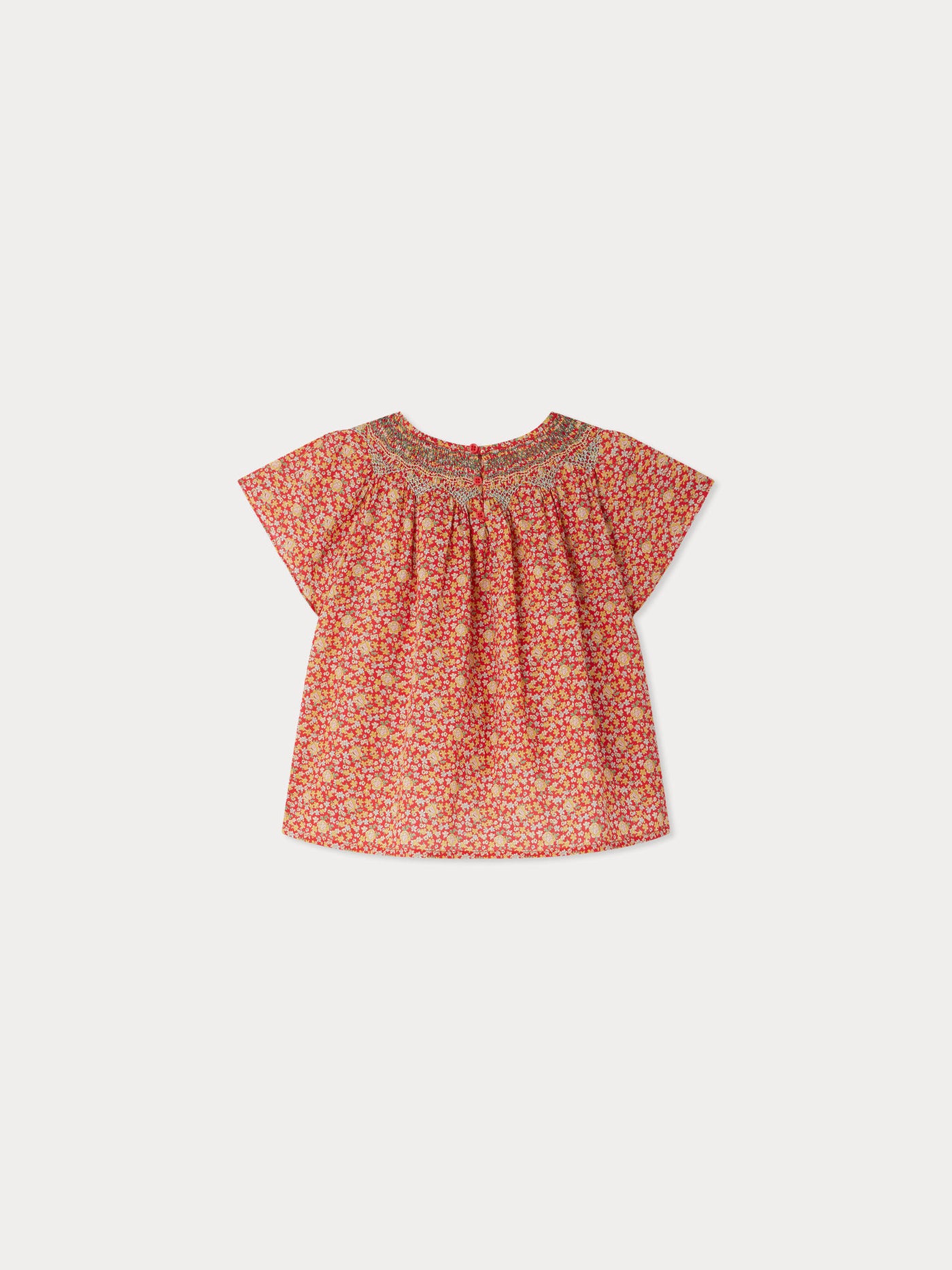 Nella smocked blouse made with Liberty fabrics