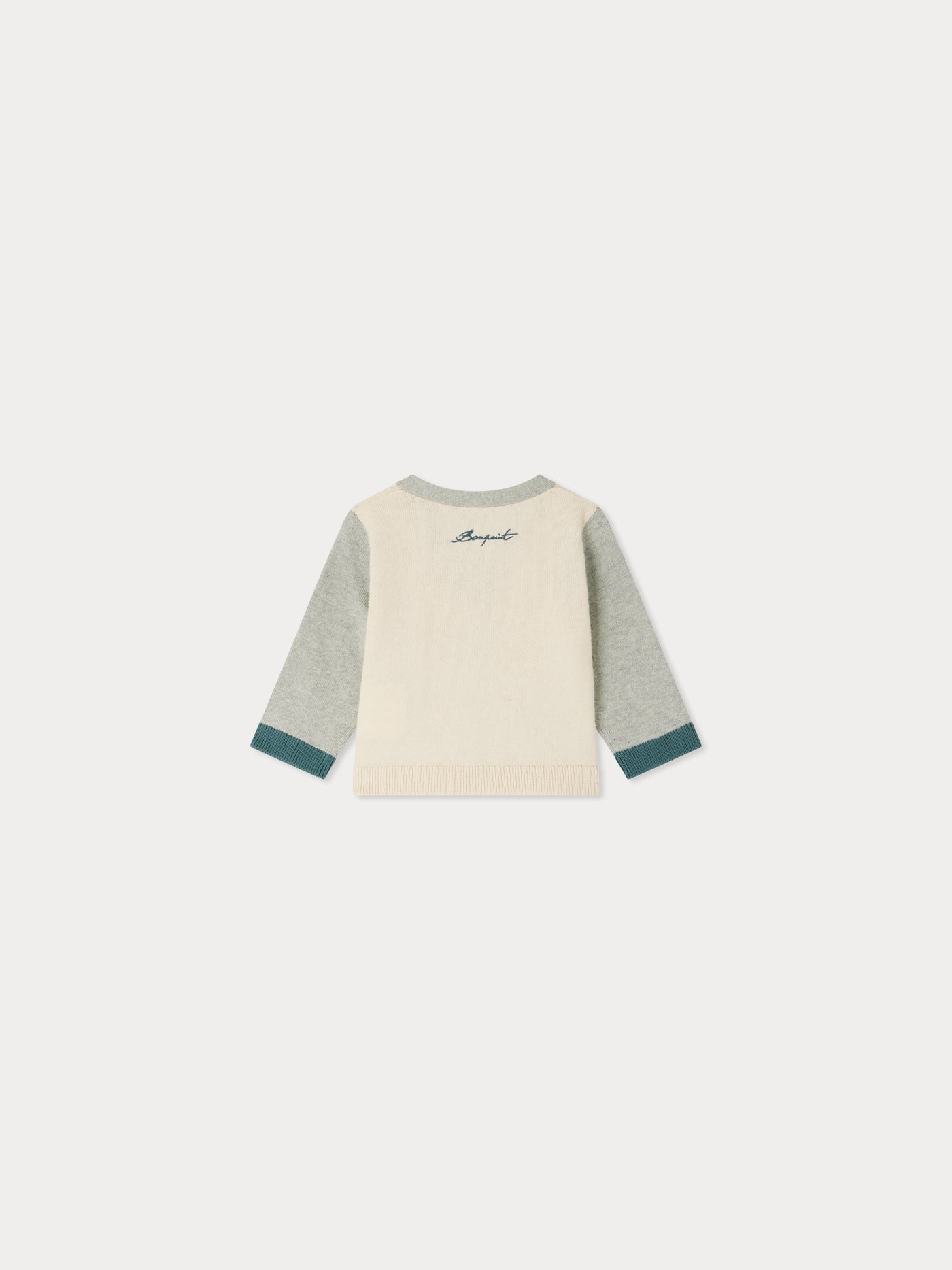 Tahiel V-neck embroidered cardigan