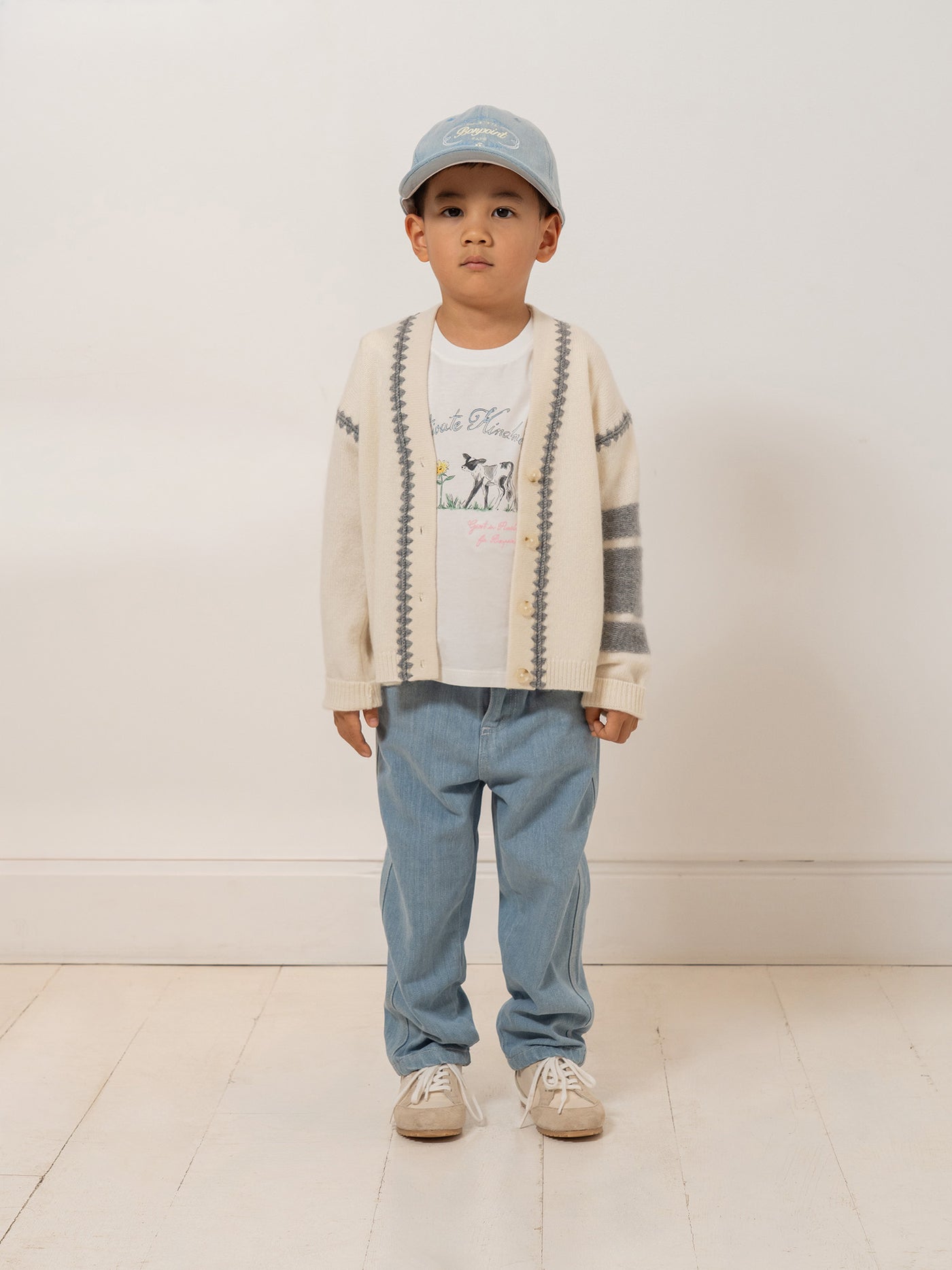 Bonpoint x Guest in Residence Lyndon cardigan with cashmere embroidery