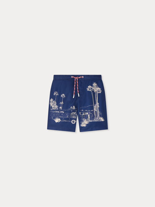 Ariel Palm Spring Print Swim Shorts