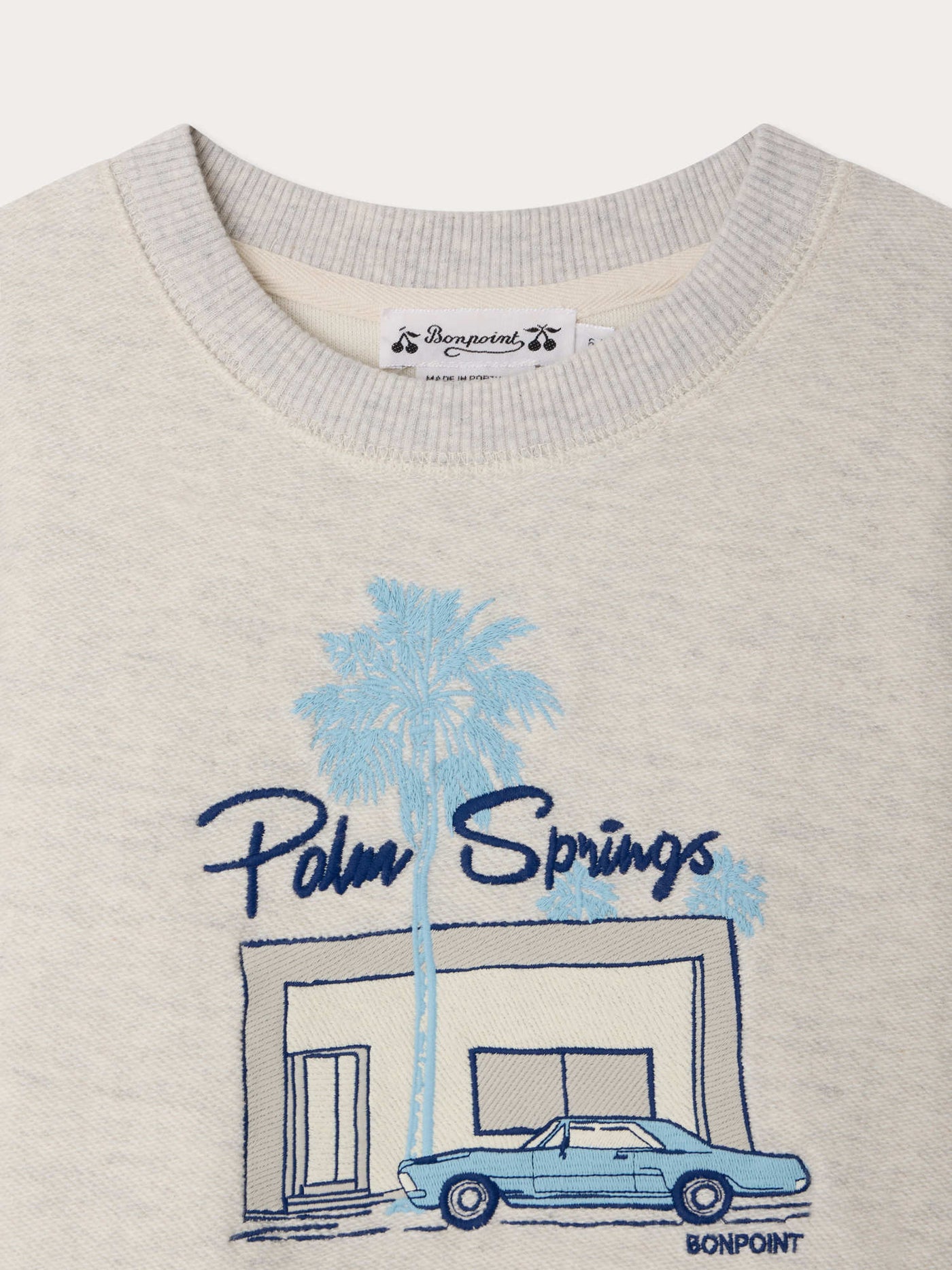 Tonino embroidered Palm Springs sweatshirt in organic cotton