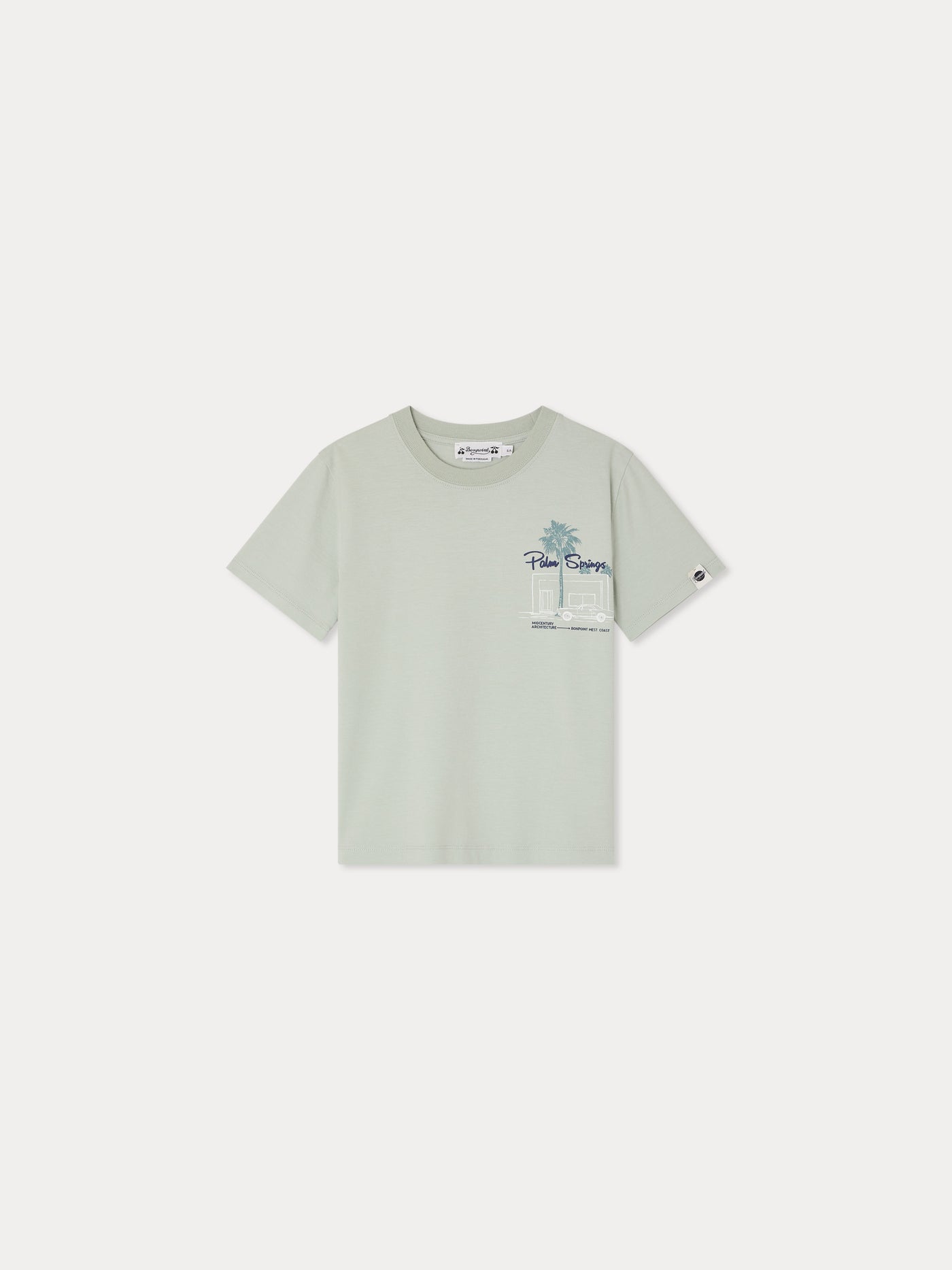 Landis Organic Cotton T-Shirt Printed Palm Springs