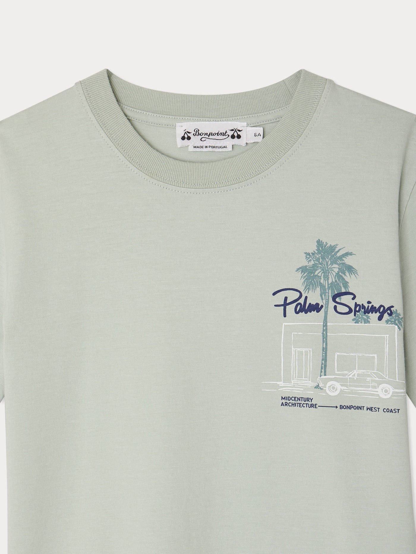 Landis Organic Cotton T-Shirt Printed Palm Springs