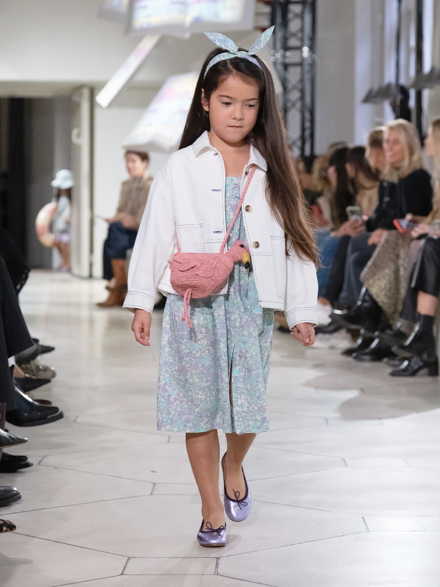 Passion dress smocked and embroidered in Liberty fabric in organic cotton