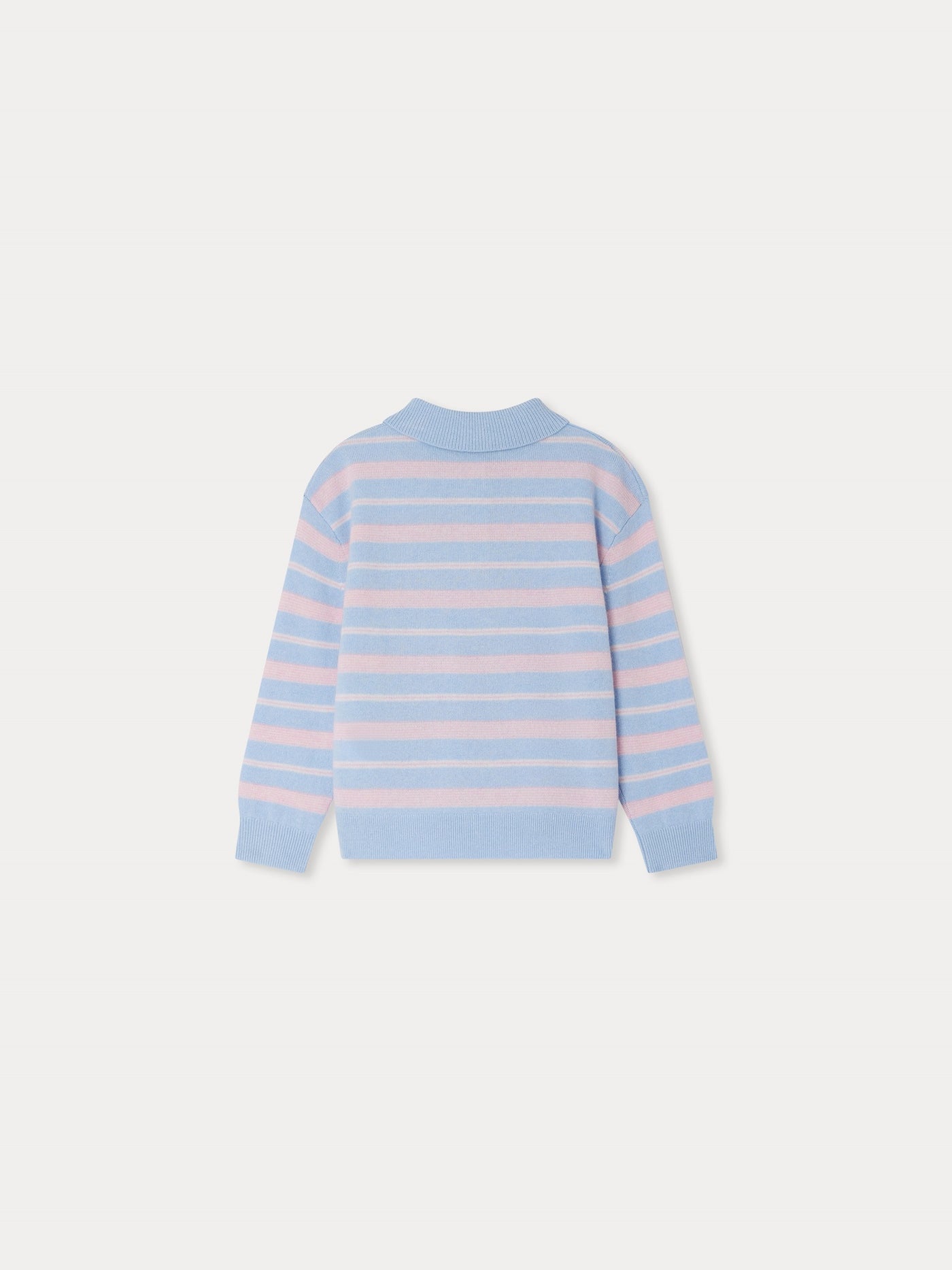 Bonpoint x Guest in Residence Louie unisex polo neck cashmere sweater in blue
