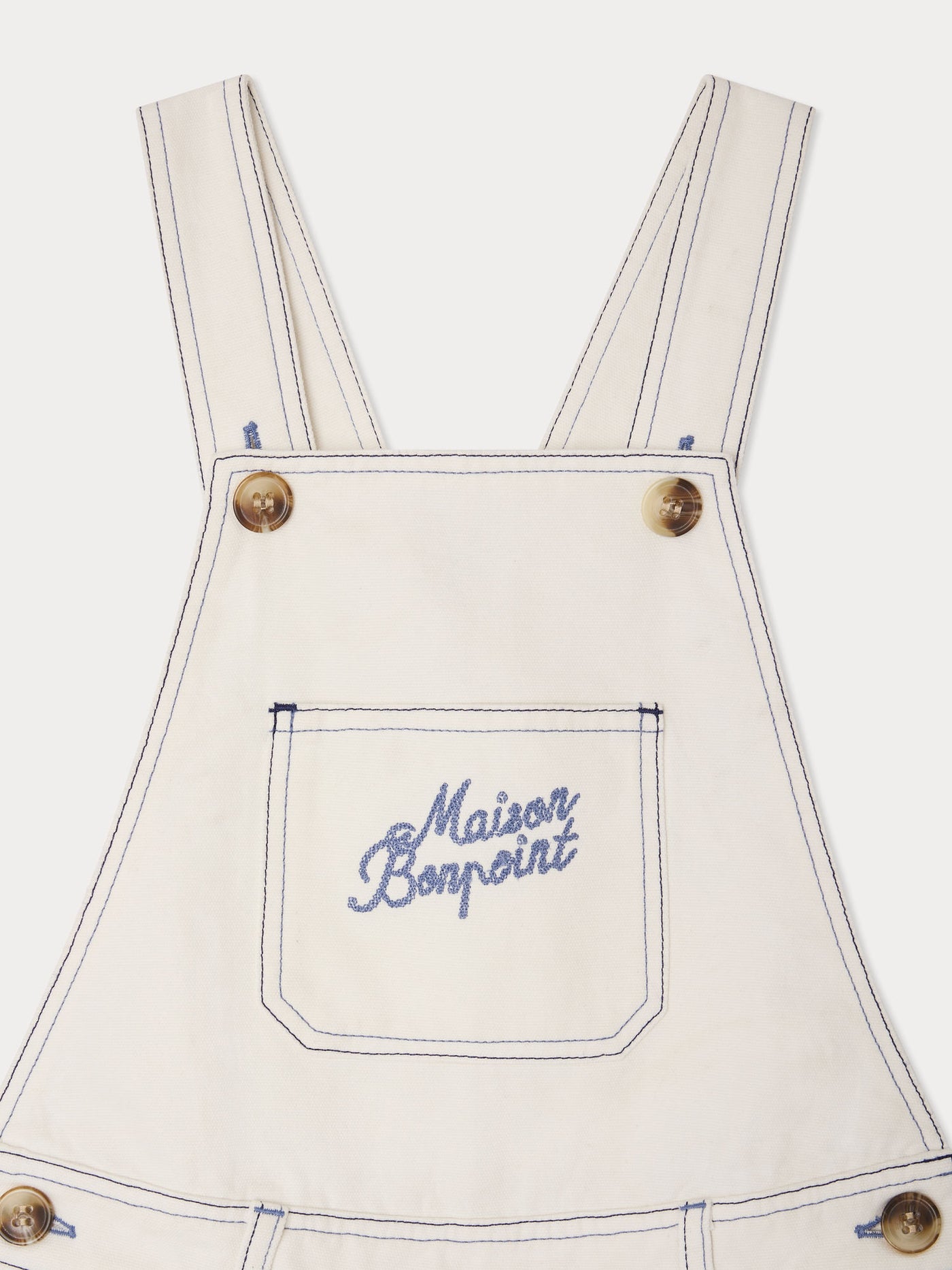 Laga short overalls in organic cotton