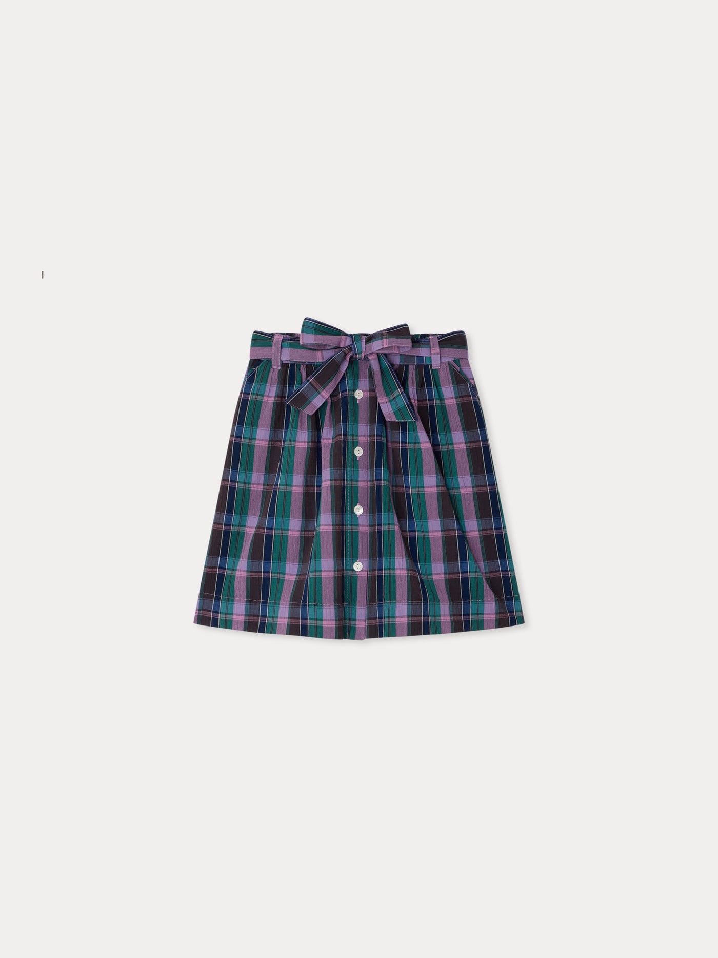 Esterina skirt in organic madras cotton