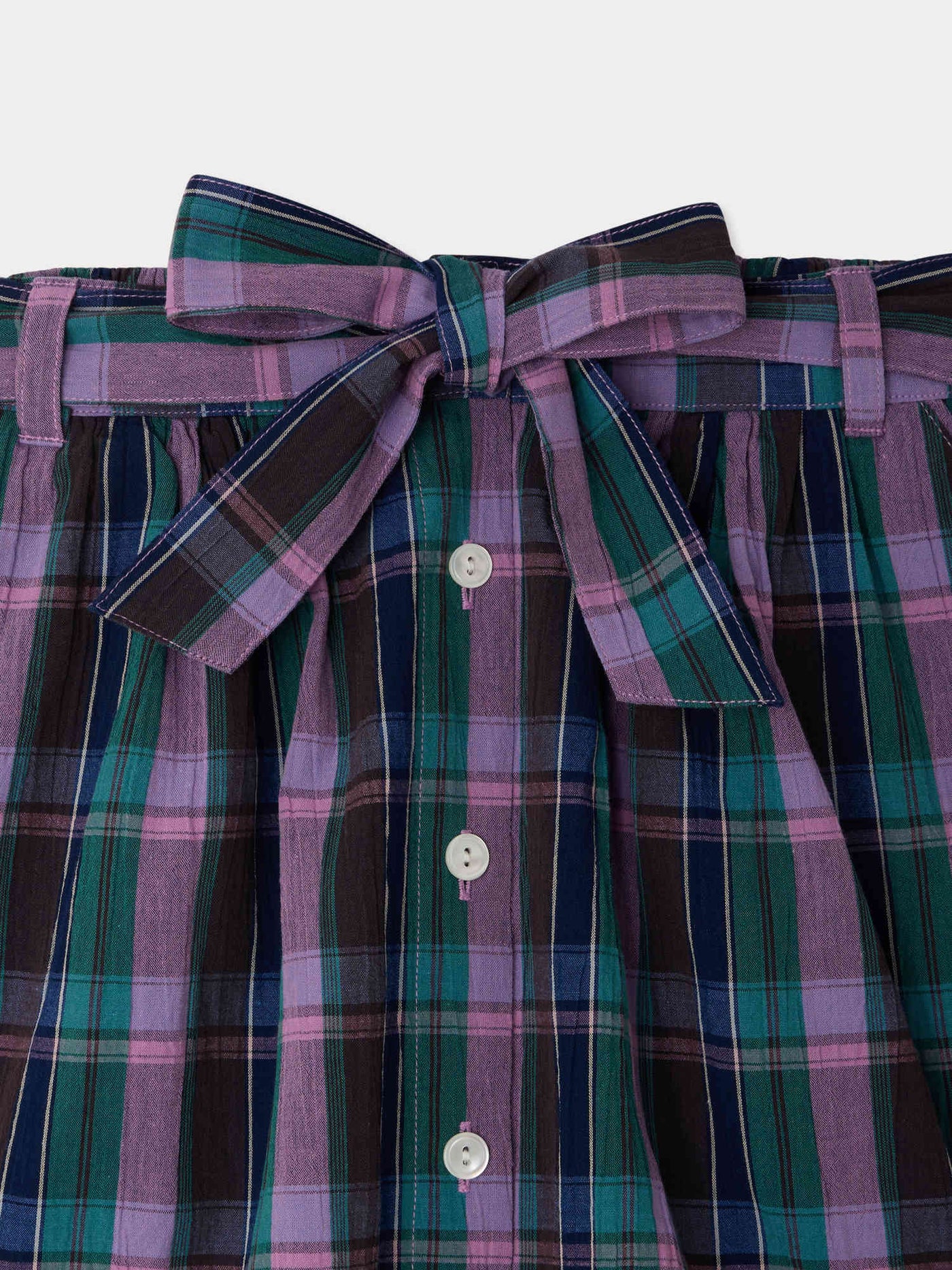 Esterina skirt in organic madras cotton