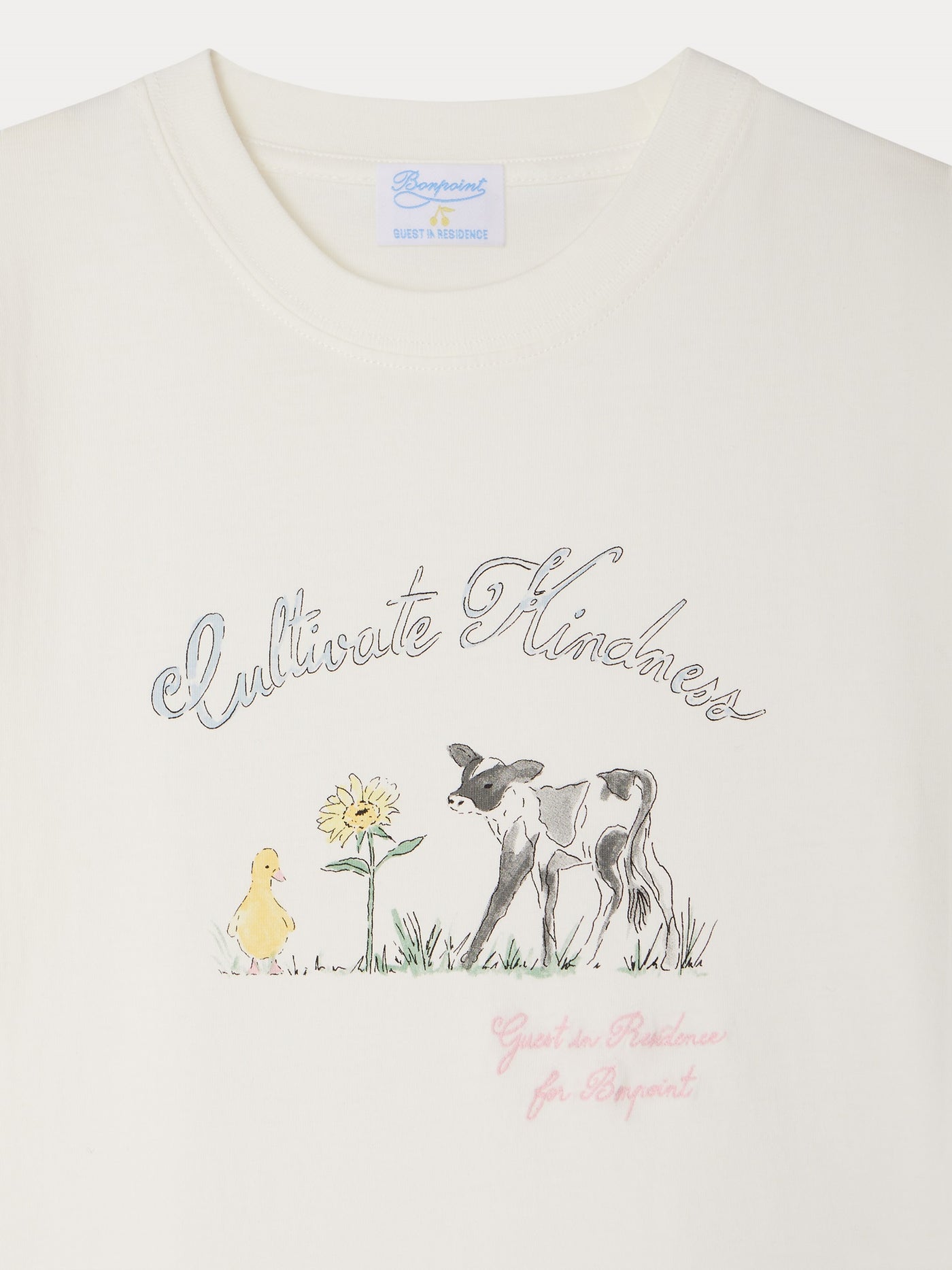Bonpoint x Guest in Residence Thibald hand-drawn unisex organic cotton T-shirt