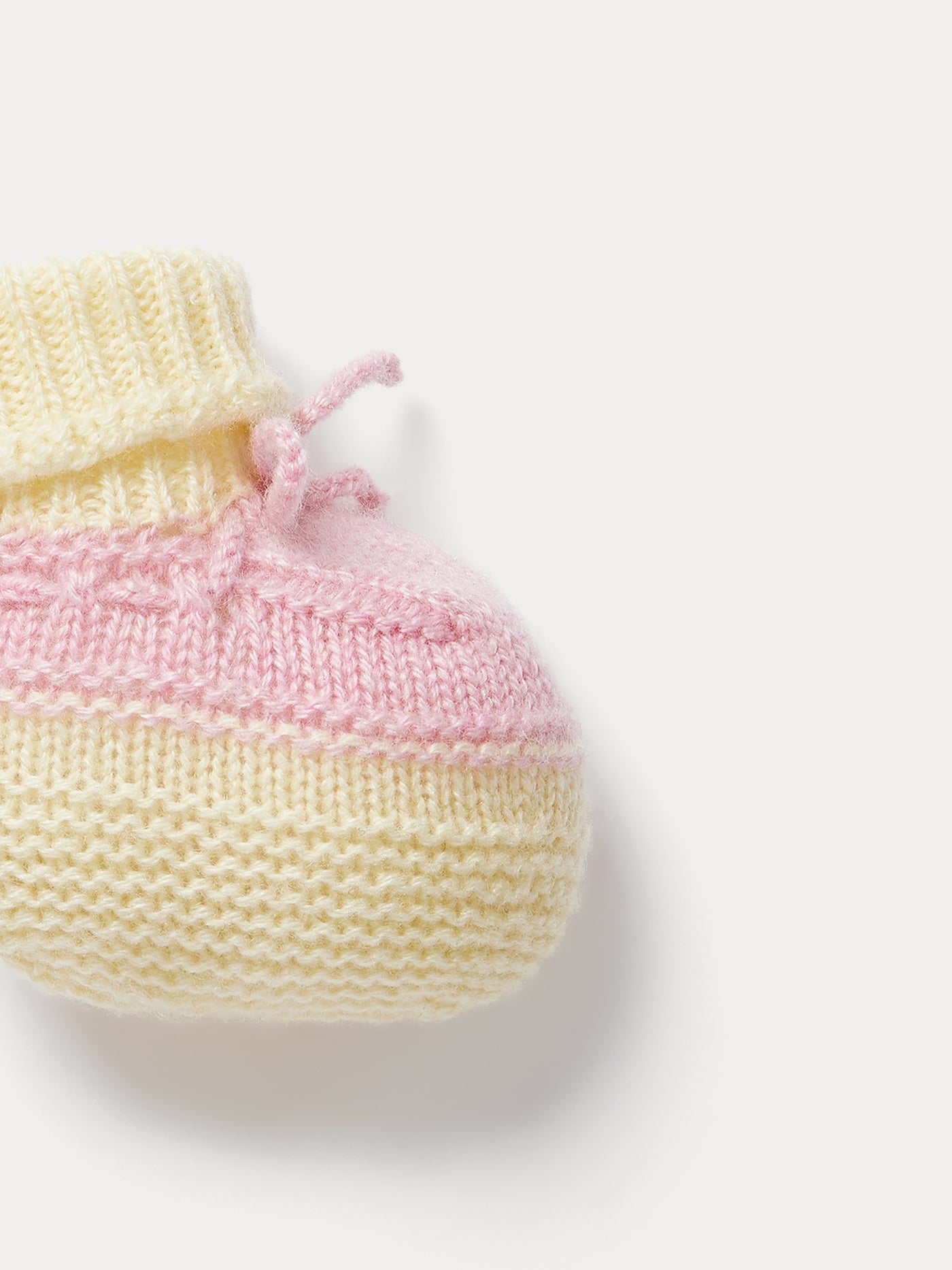 Bonpoint x Guest in Residence Telse baby slippers in pink cashmere