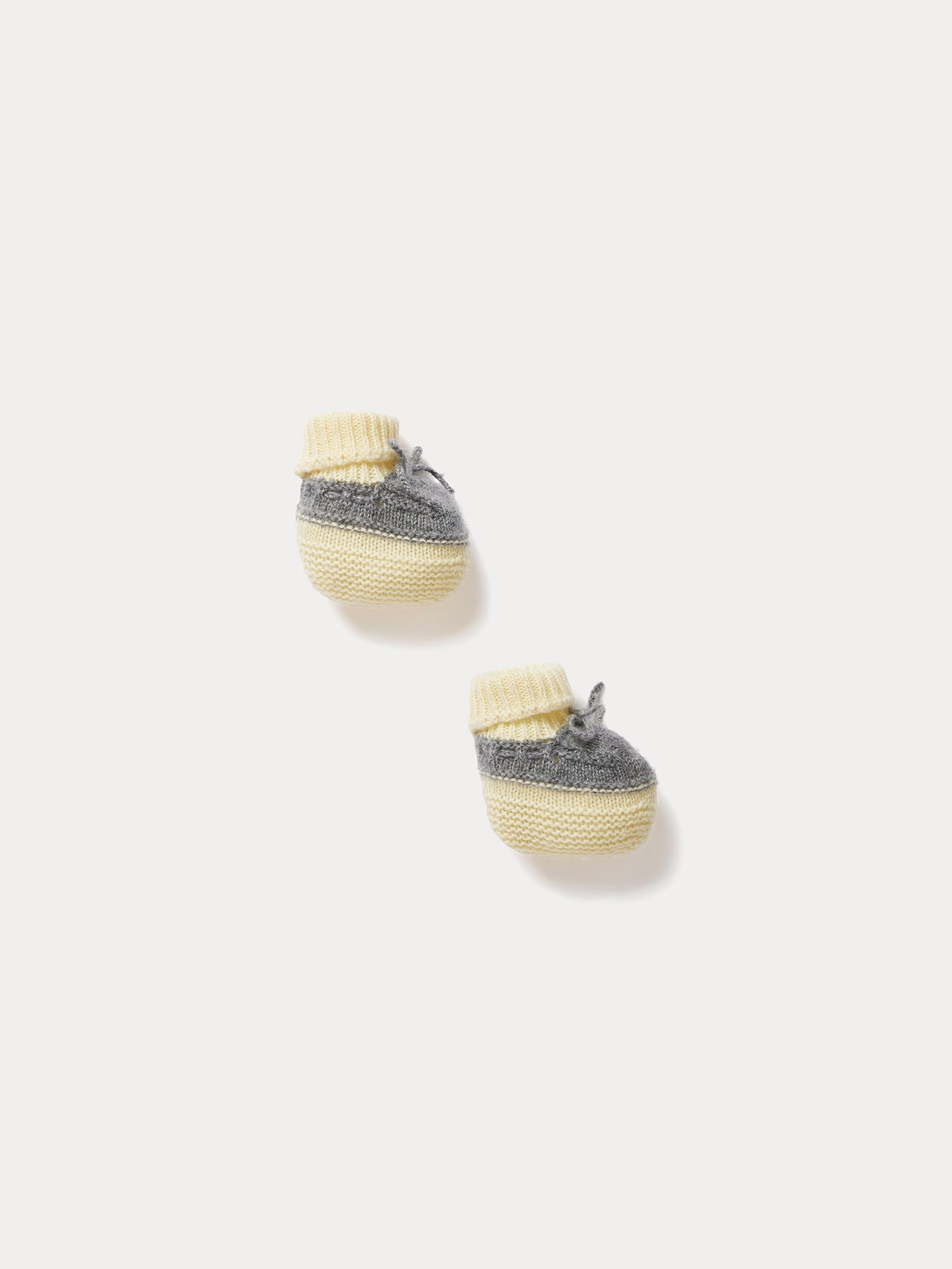 Bonpoint x Guest in Residence Telse baby cashmere slippers in heather gray