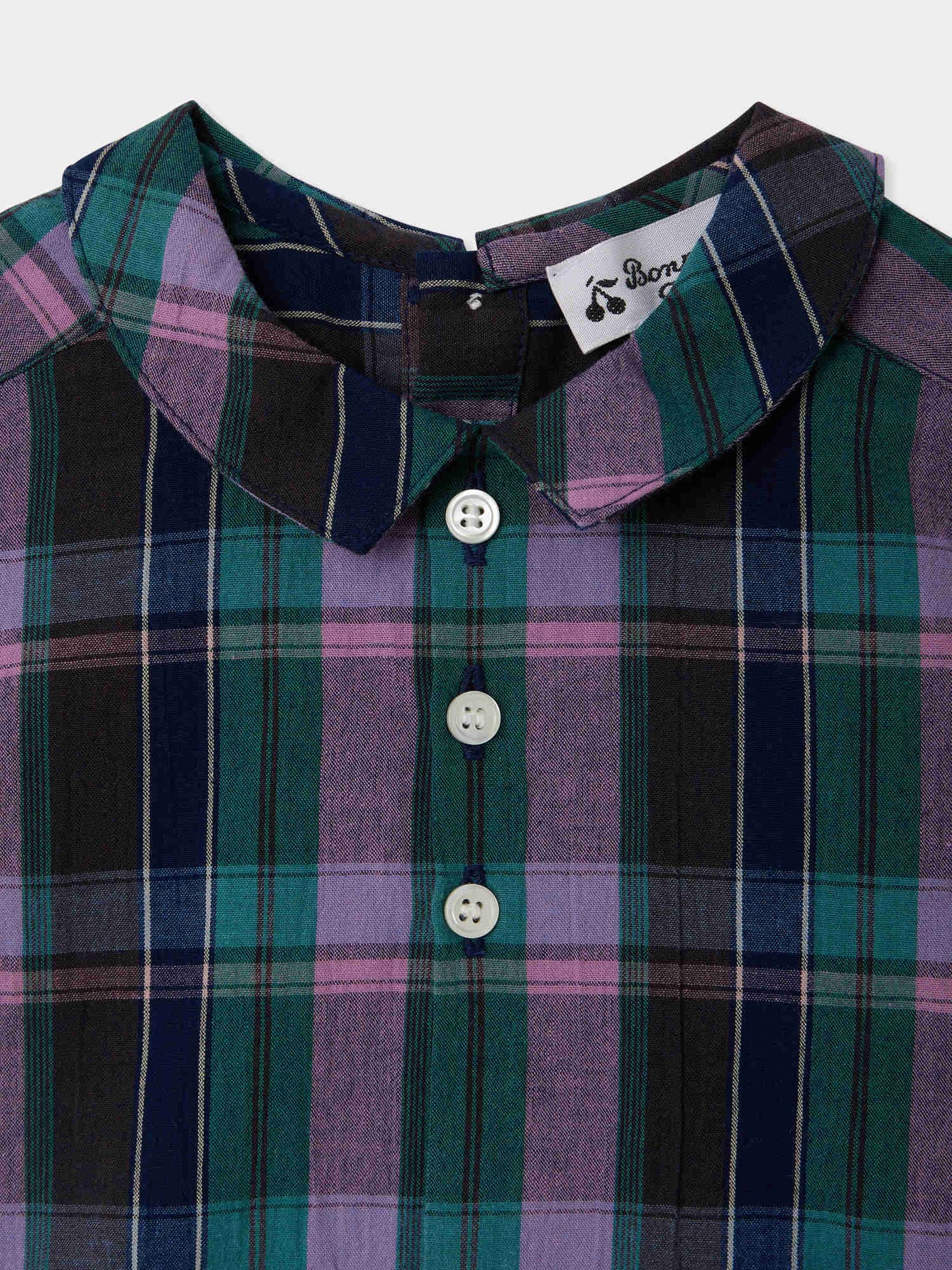 Luigi shirt in organic madras cotton
