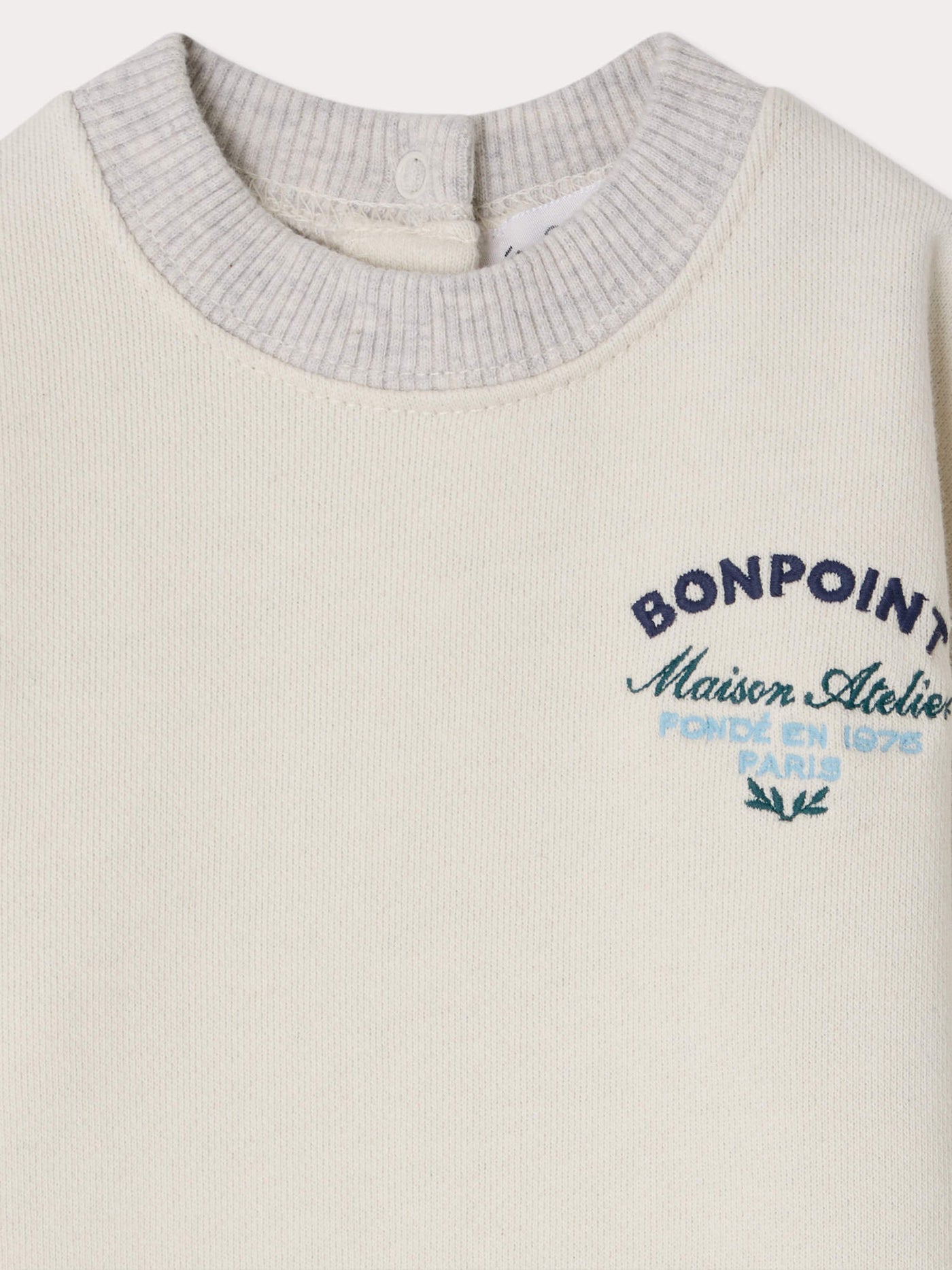 Dady heathered sweatshirt in organic cotton