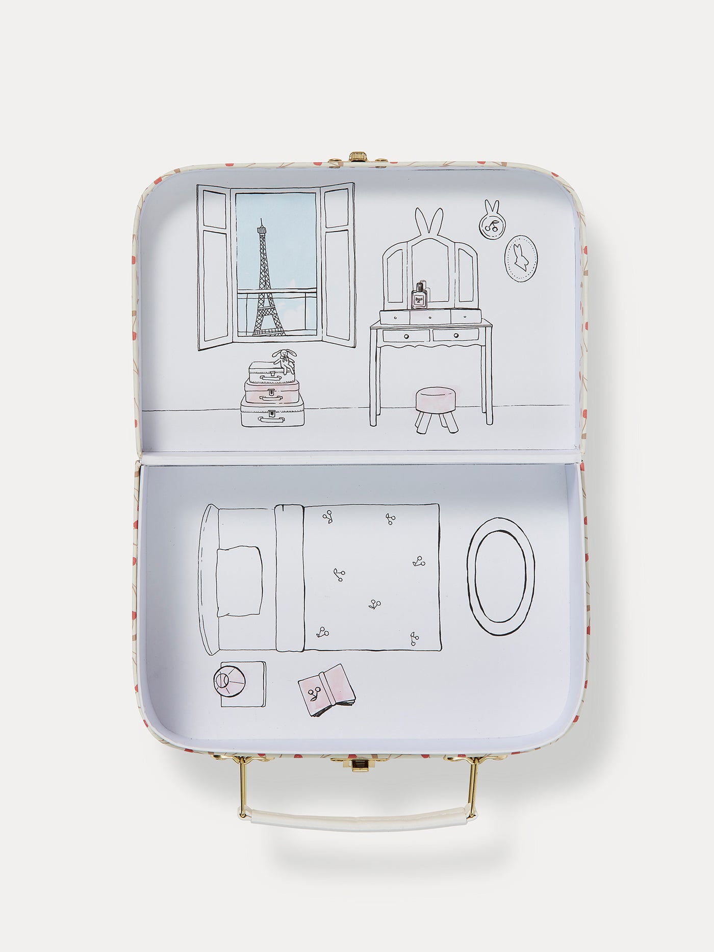 Skincare suitcase - "Little cherries" edition