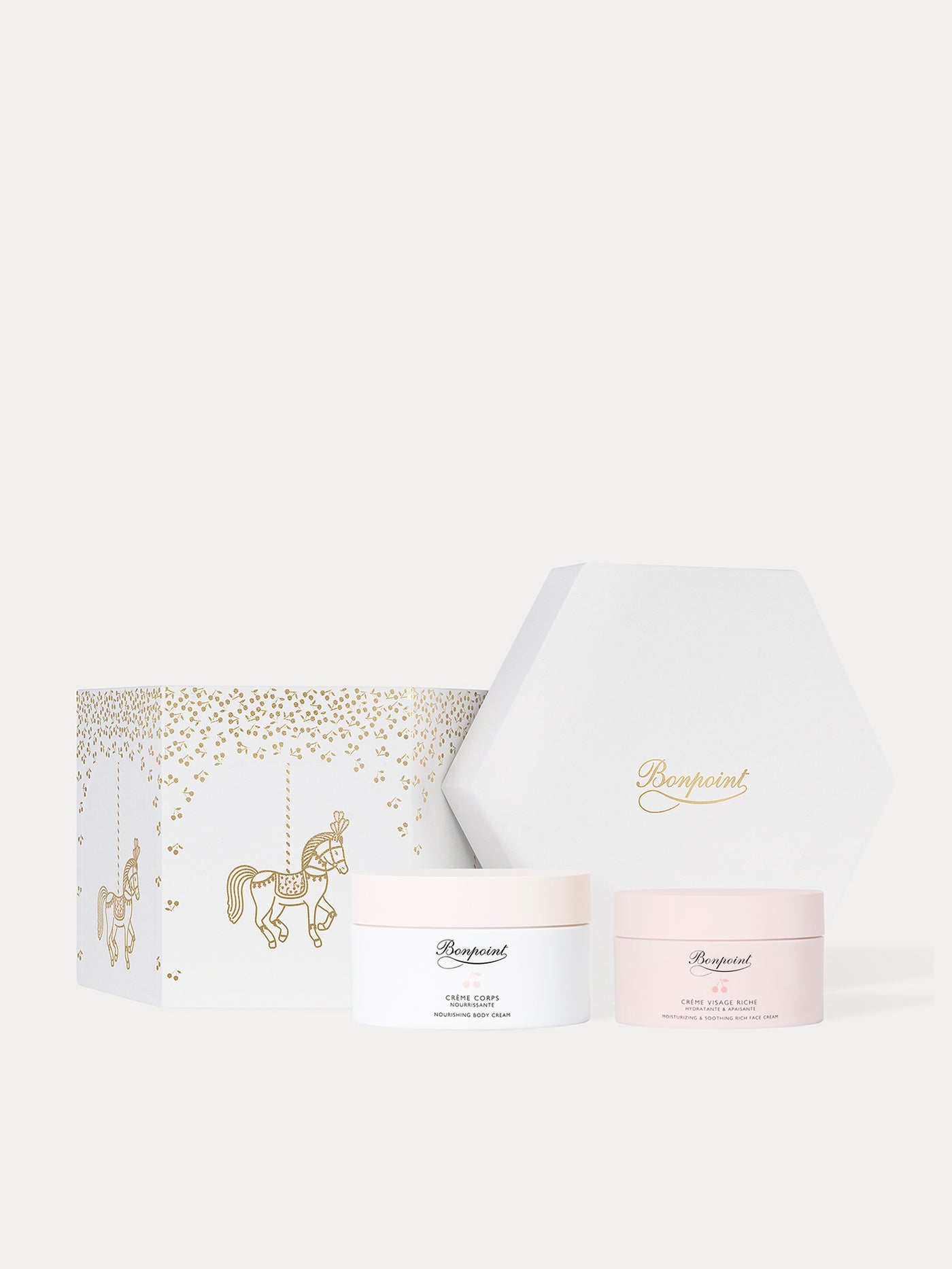 The Christmas Carrousel set – Rich face cream & Nourishing body Cream Duo