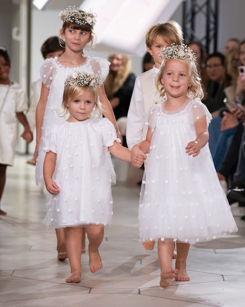 Girls' and Baby Girls' Summer 2026 Ceremony Look - Embroidered Tulle Dresses