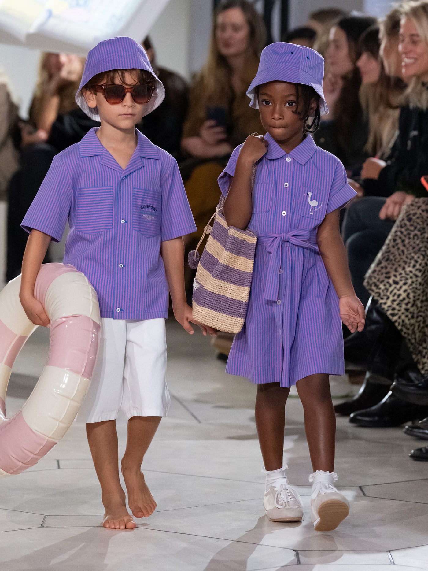 Girls' Look Cruise Collection 2026 - Purple Stripes Dress