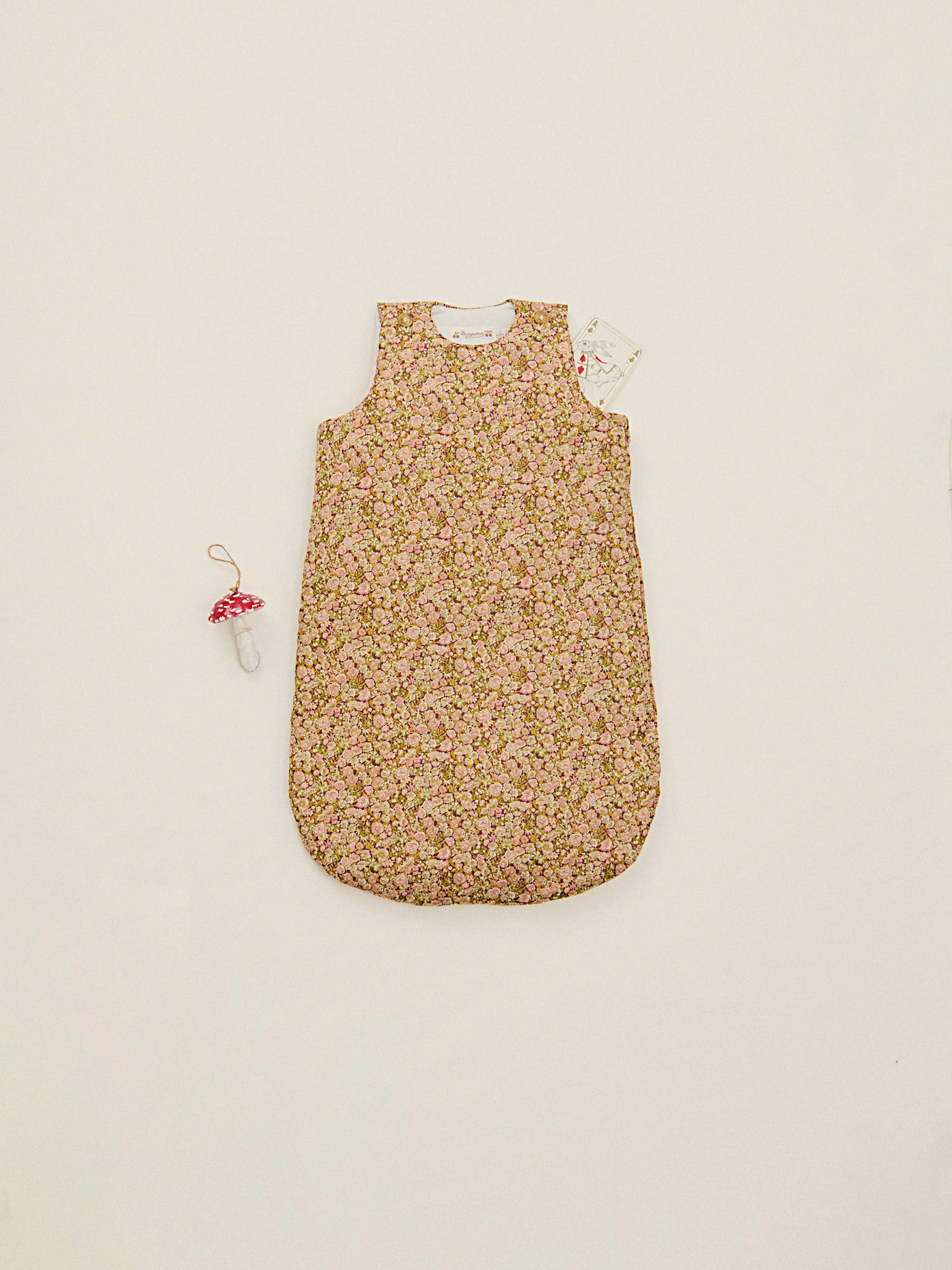 Joujou sleeping bag with zip in Liberty fabric in organic cotton