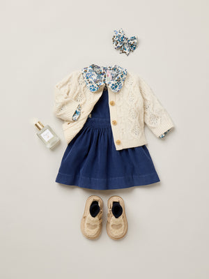 Baby cardigan Mionna cable-knit in wool