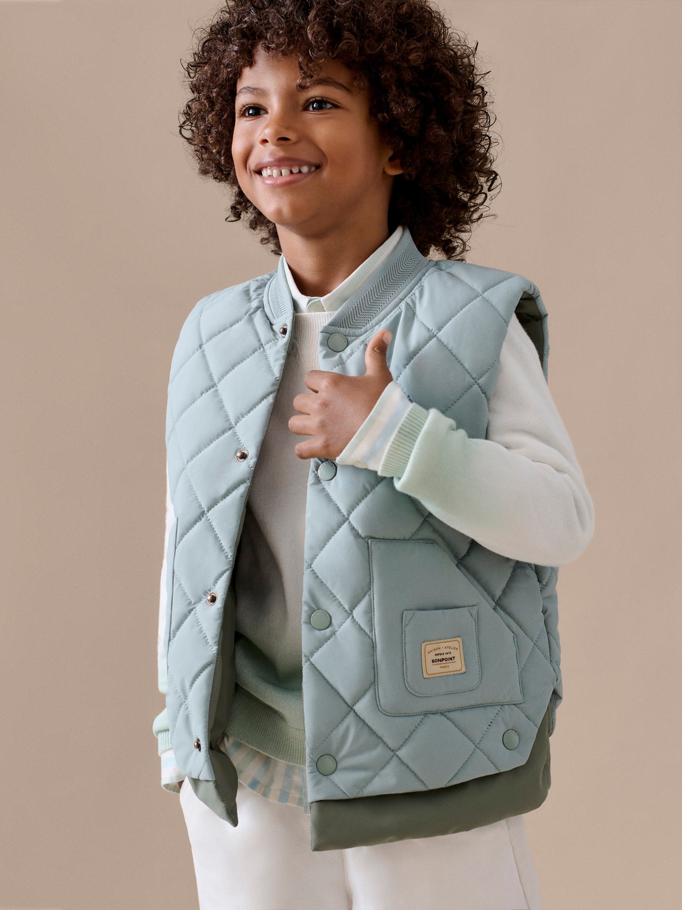 Leo water-repellent quilted vest