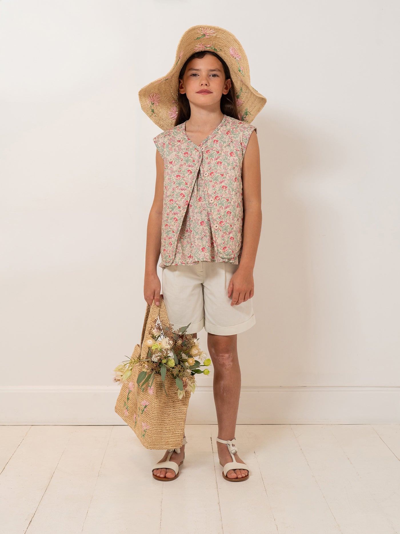 Elbie quilted jacket in Liberty organic cotton fabric