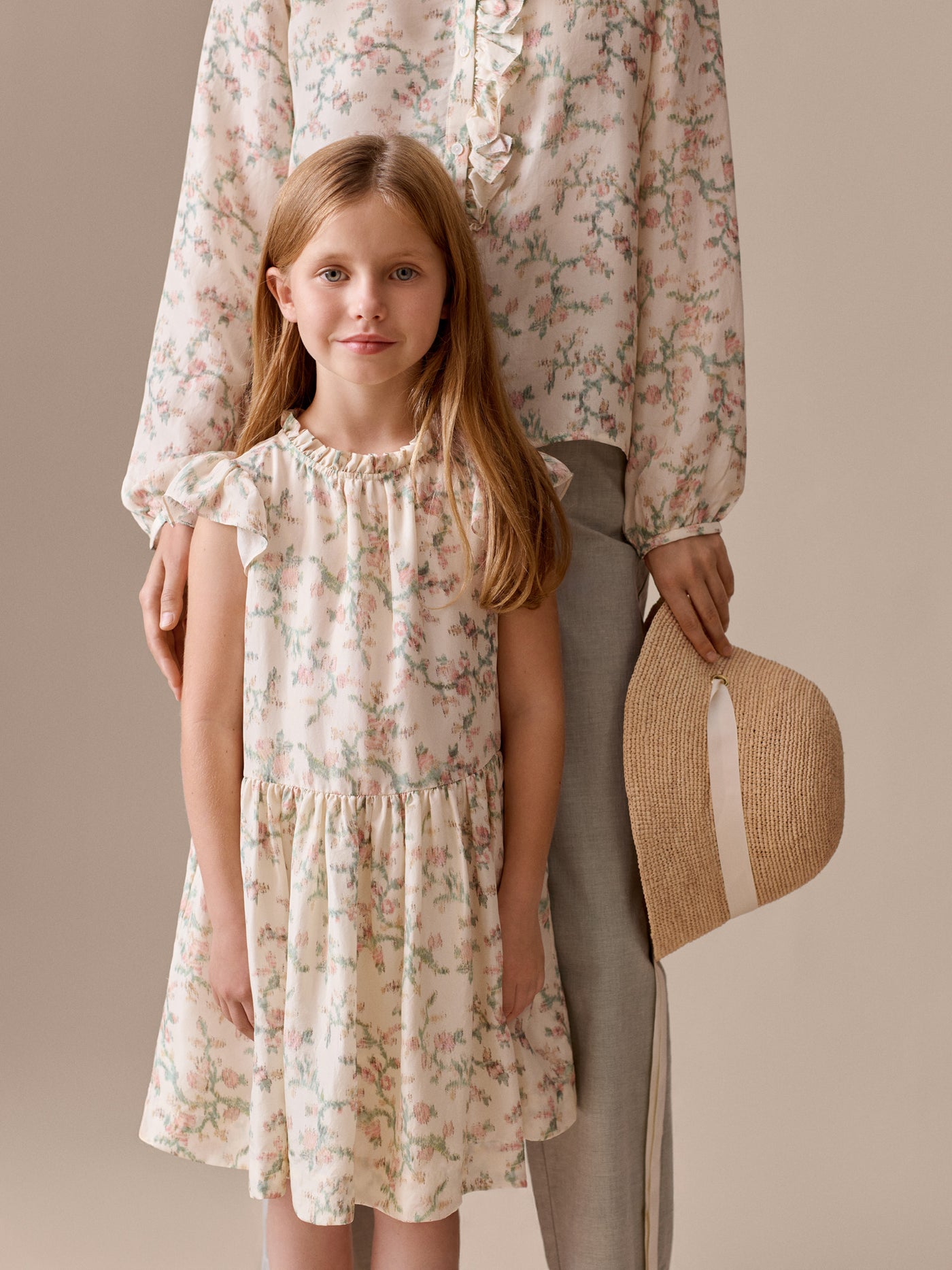 Chrissy silk ruffle dress