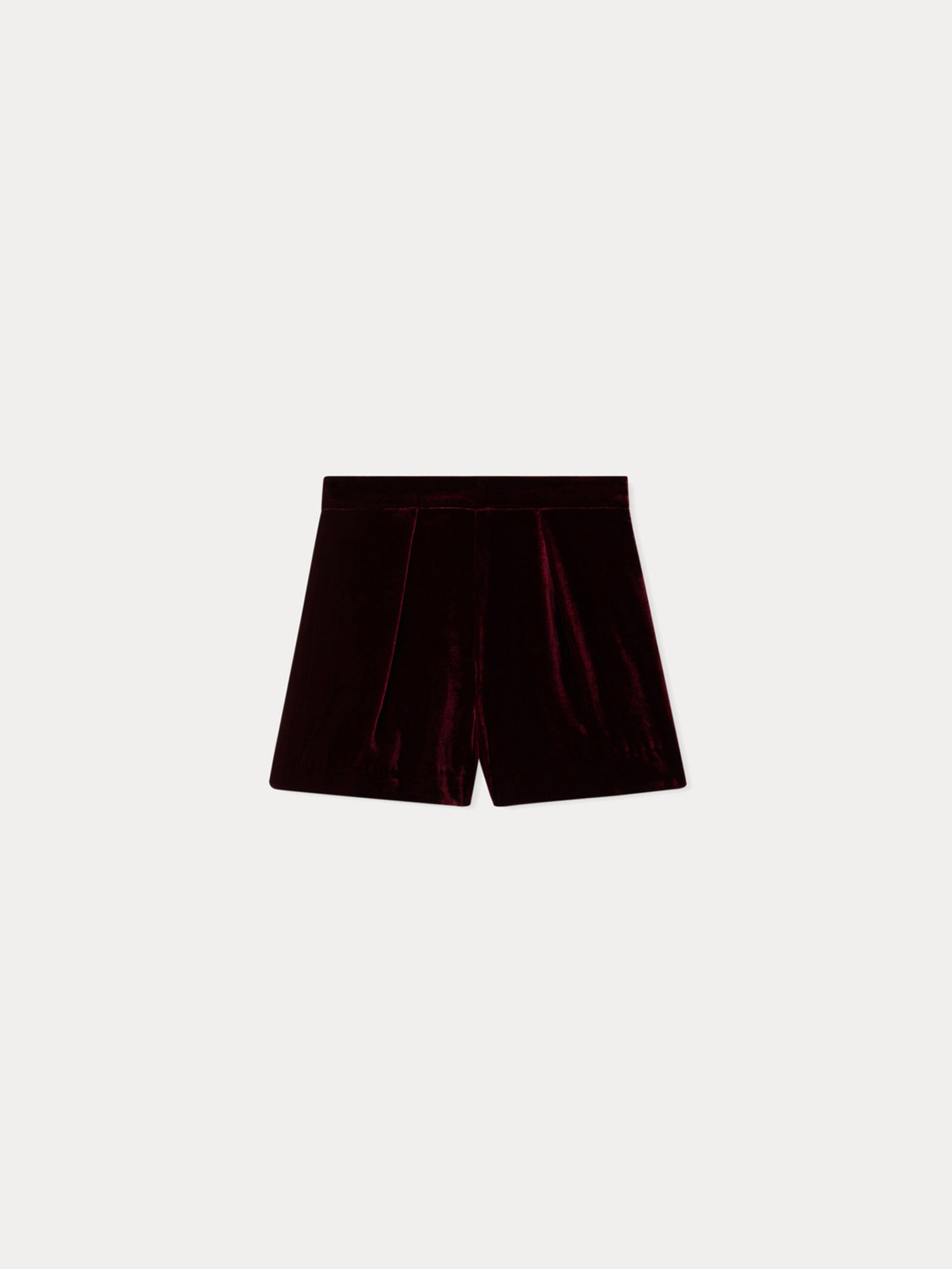 Flash shorts in silk velvet