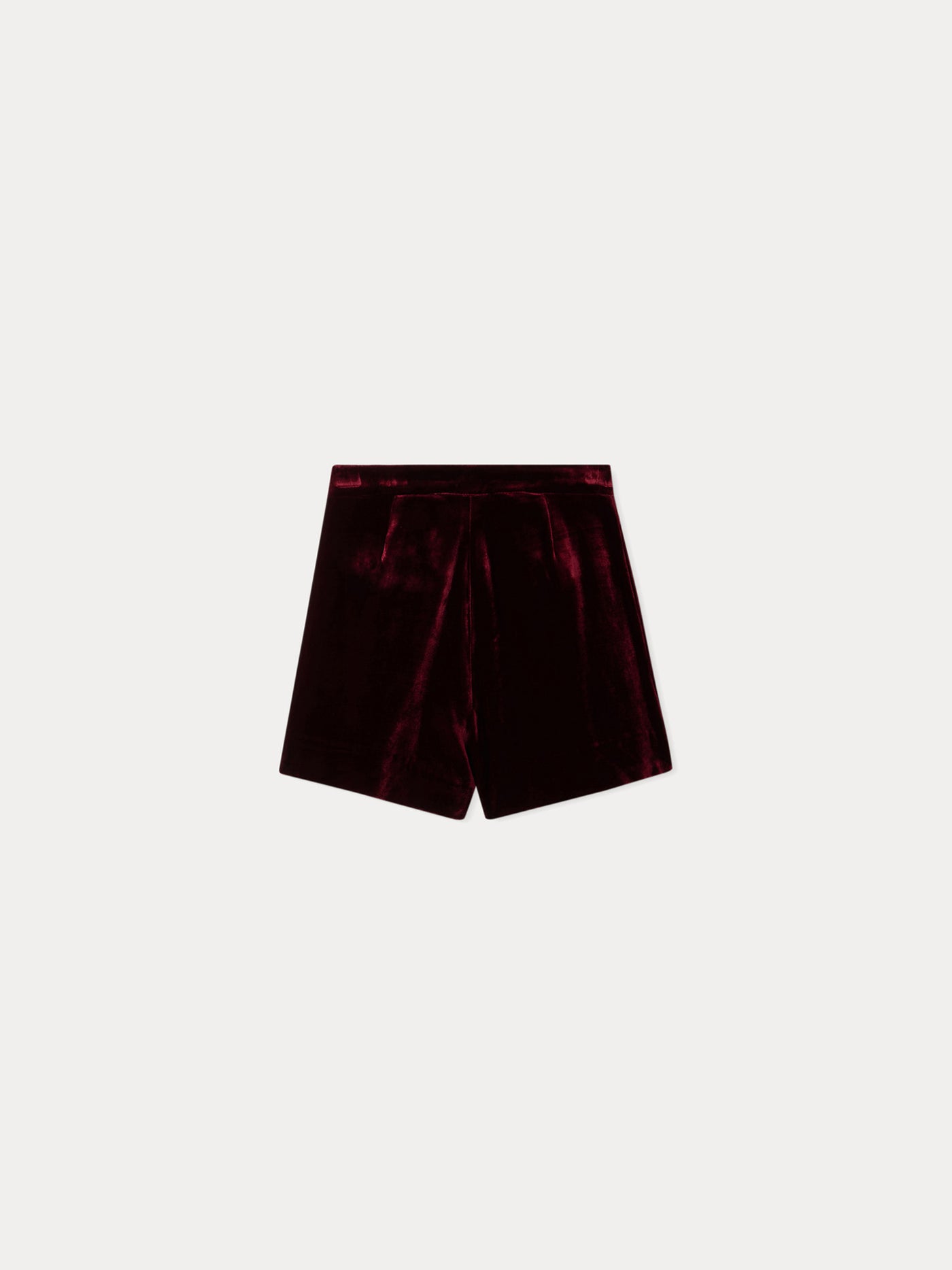 Flash shorts in silk velvet