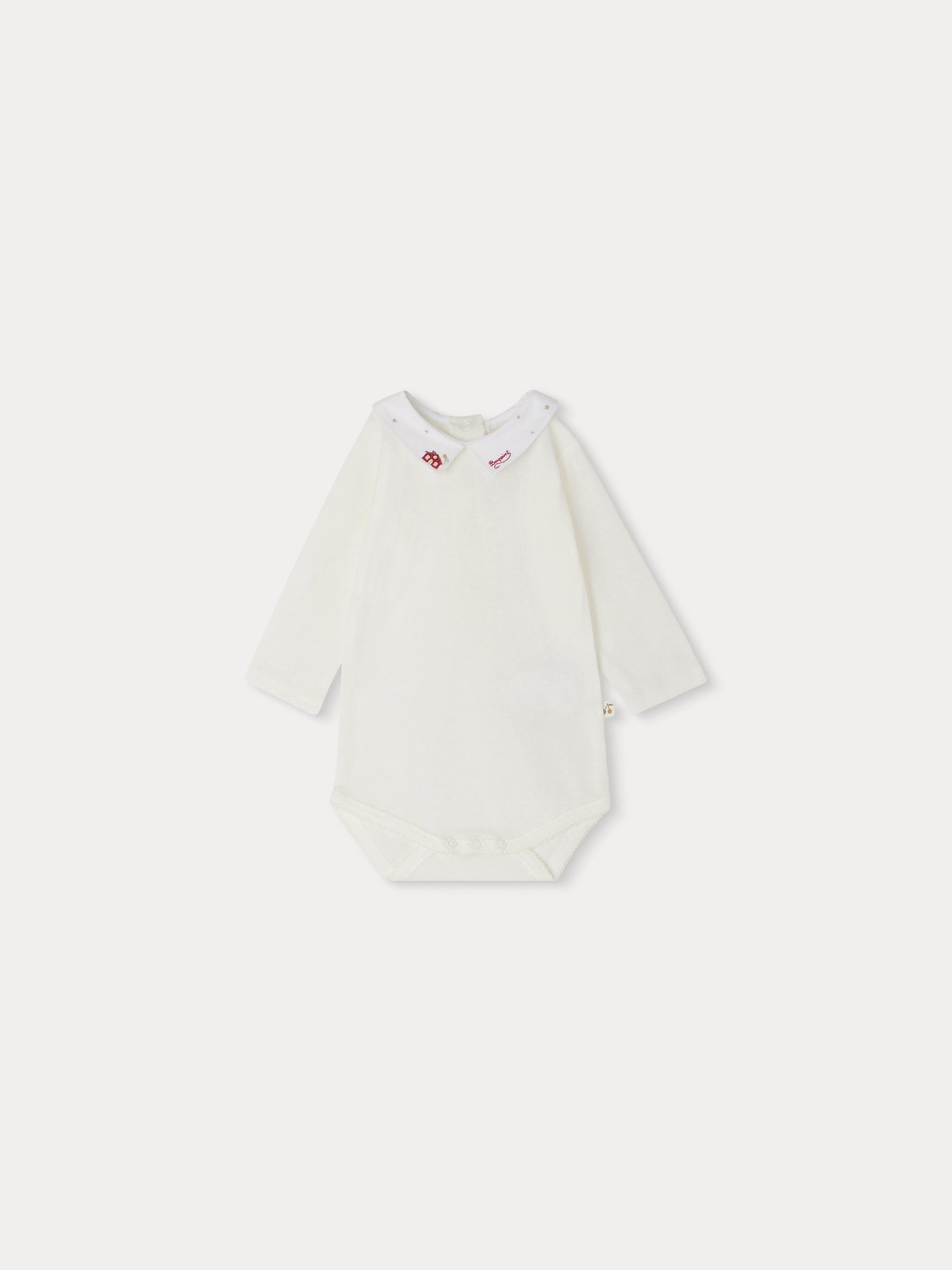 Septembre bodysuit with dark red patterns