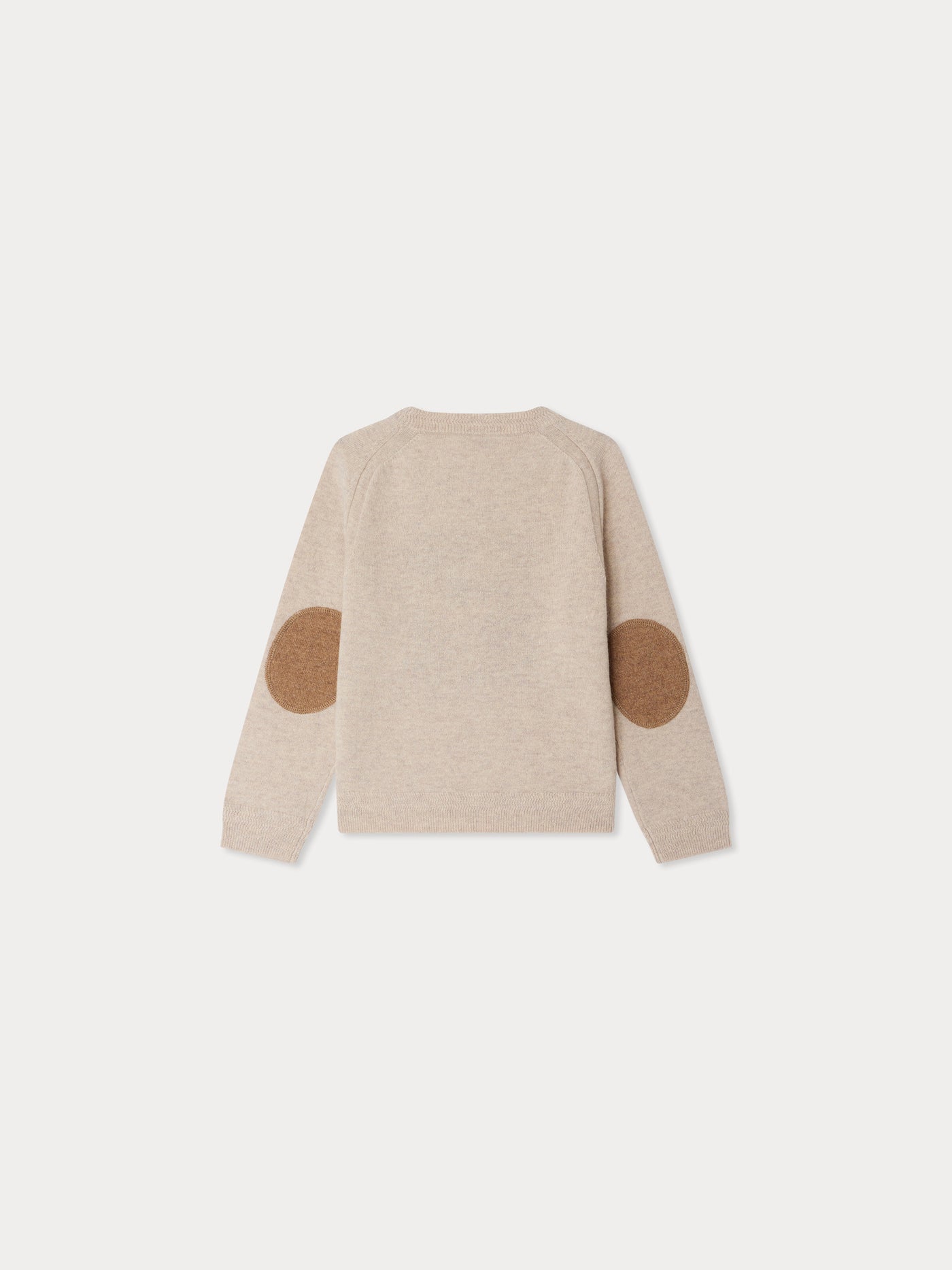 Emerson jacquard and rabbit hand-embroidered wool sweater