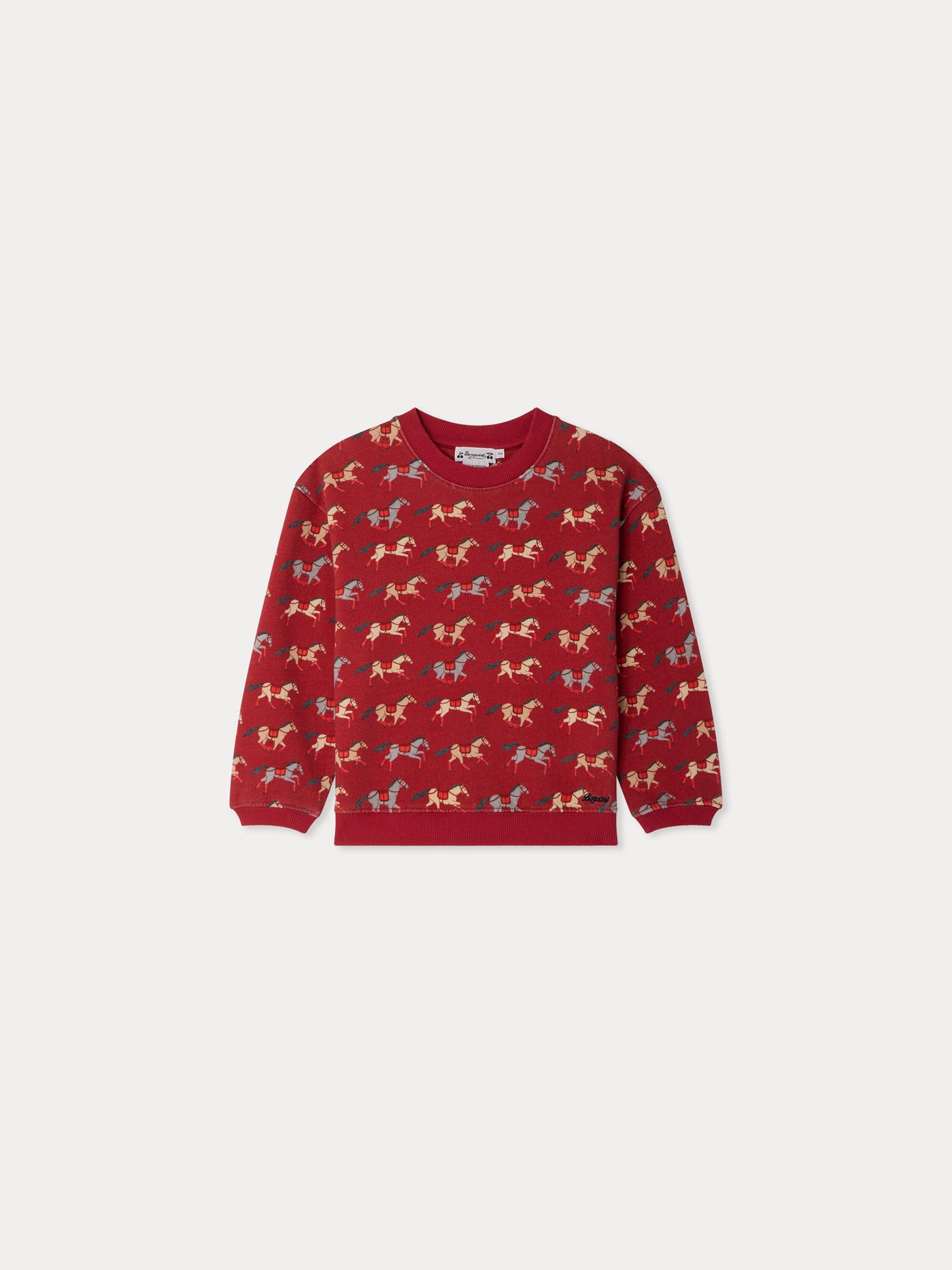 Tonino organic cotton sweatshirt with horse print