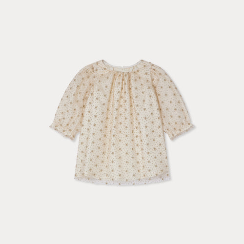 Jelisa embroidered tulle dress with lining