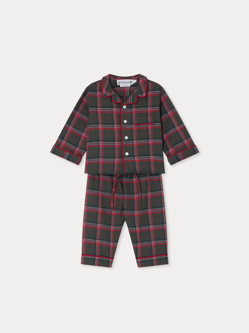 Joan two-piece organic cotton plaid pajamas