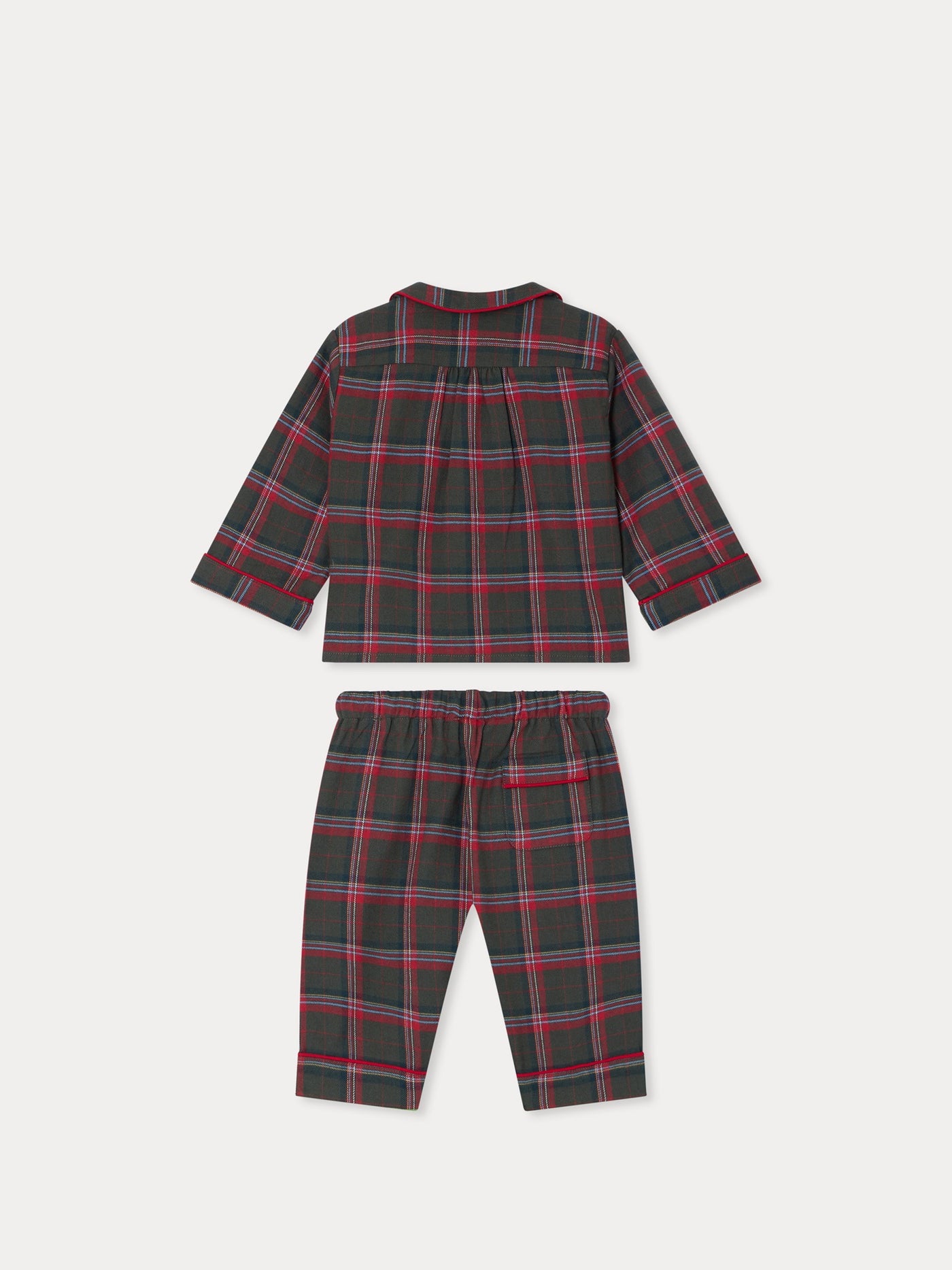 Joan two-piece organic cotton plaid pajamas