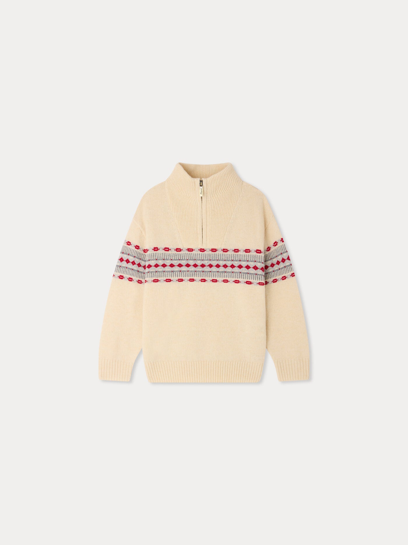 Manfred embroidered jacquard wool jumper