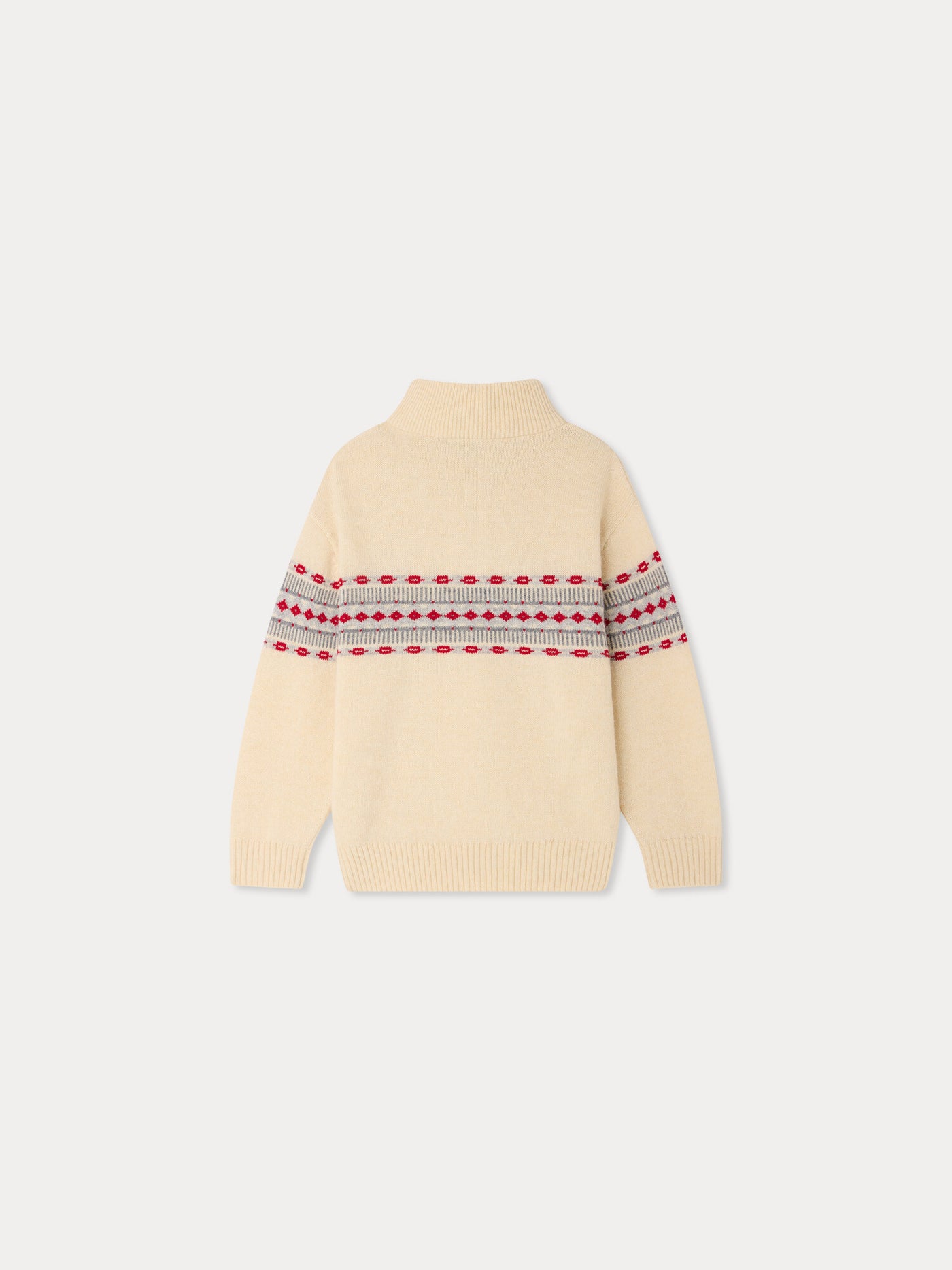 Manfred embroidered jacquard wool jumper