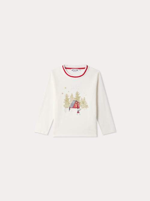 Milian Merry Winter print T-shirt in organic cotton