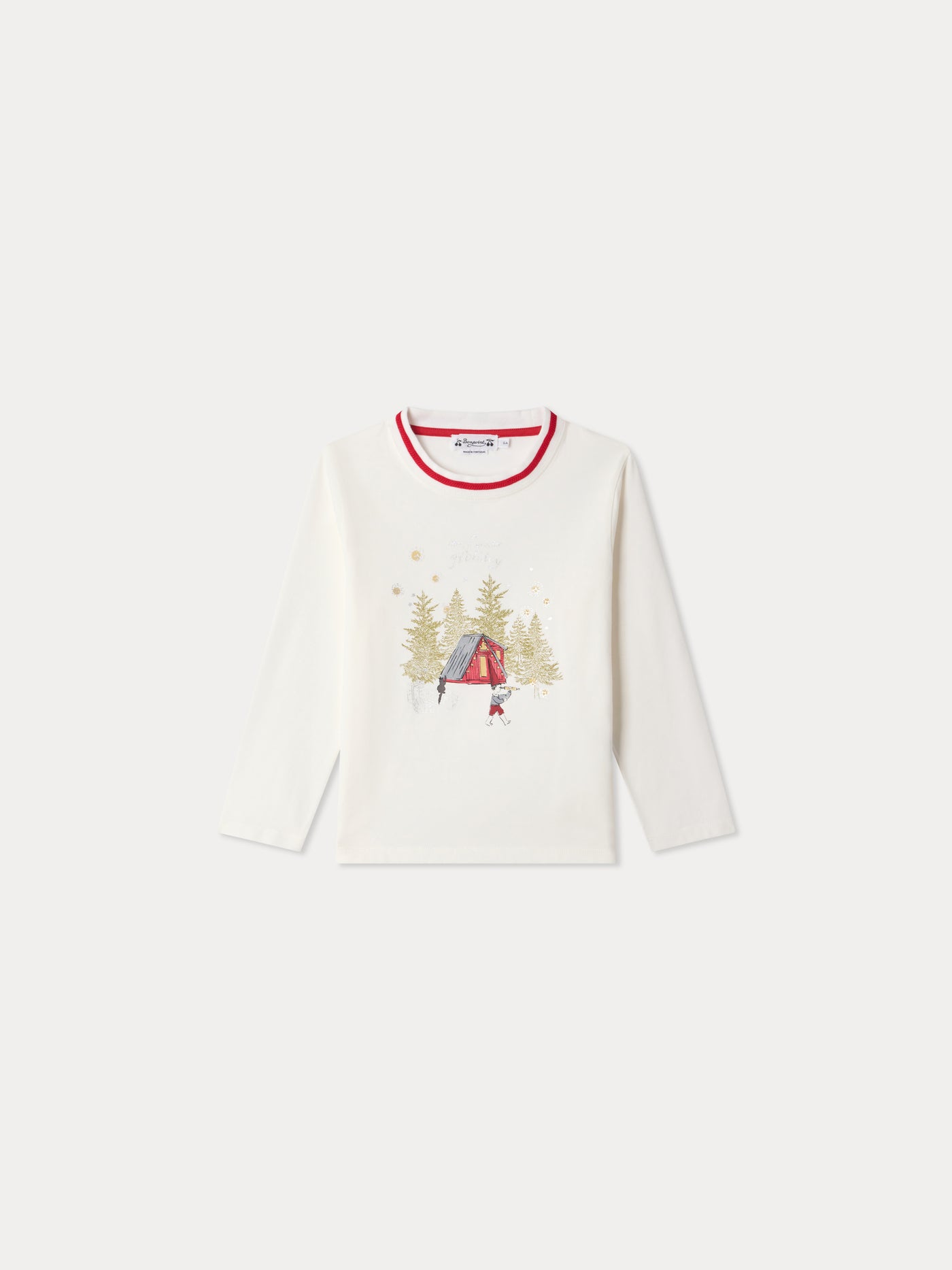 Milian Merry Winter print T-shirt in organic cotton