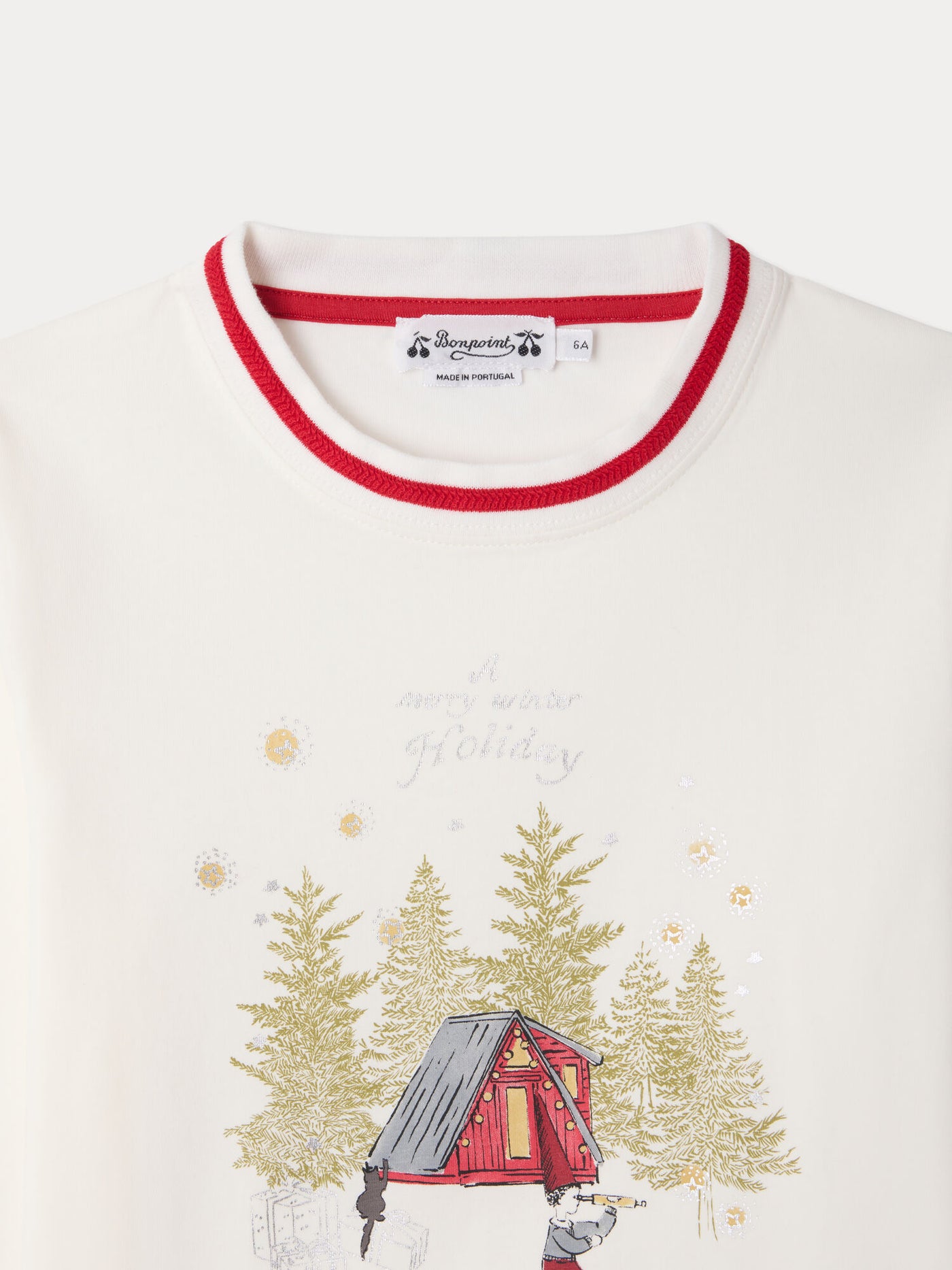 Milian Merry Winter print T-shirt in organic cotton
