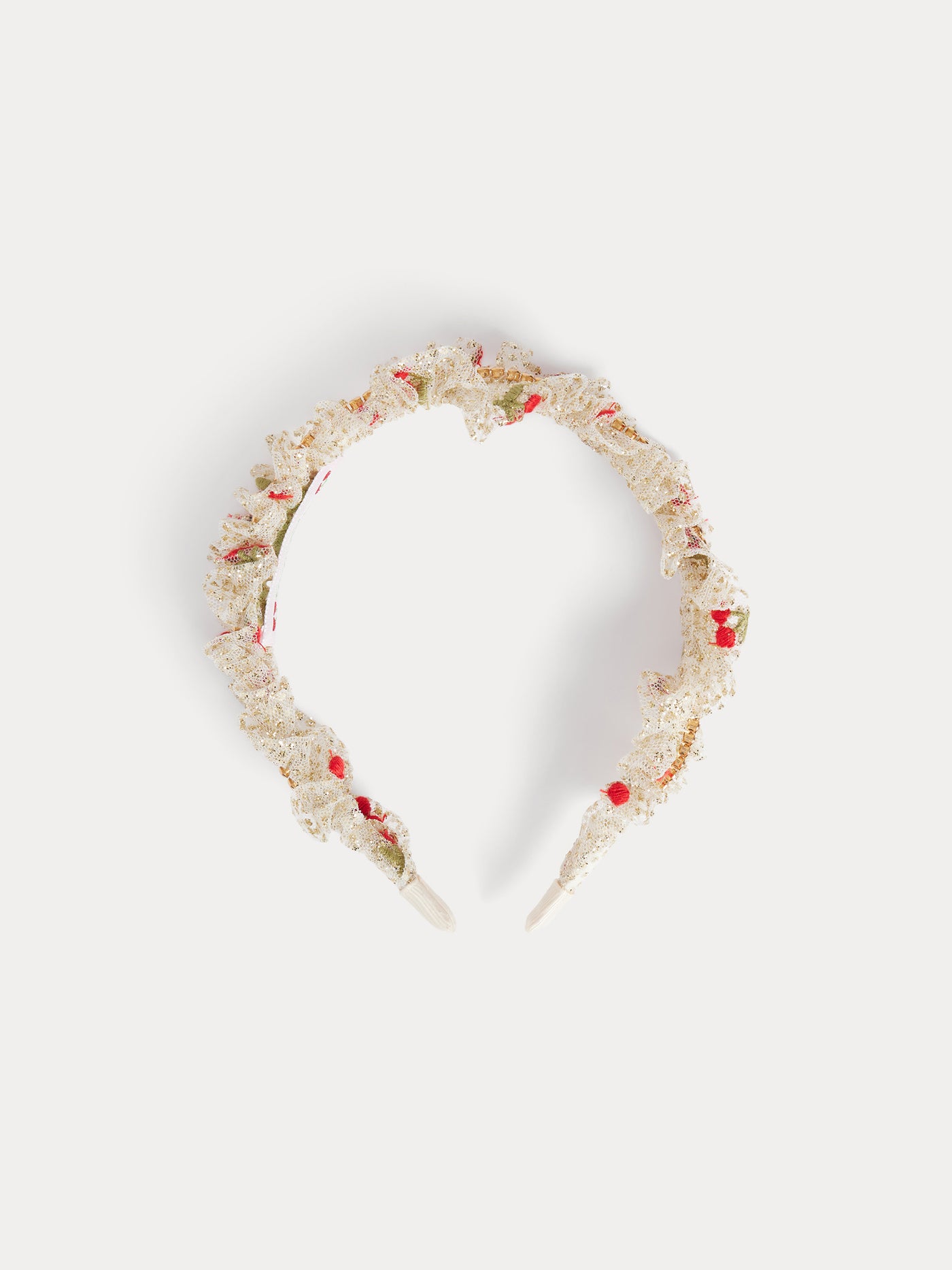Marzia sequin-embroidered tulle headband