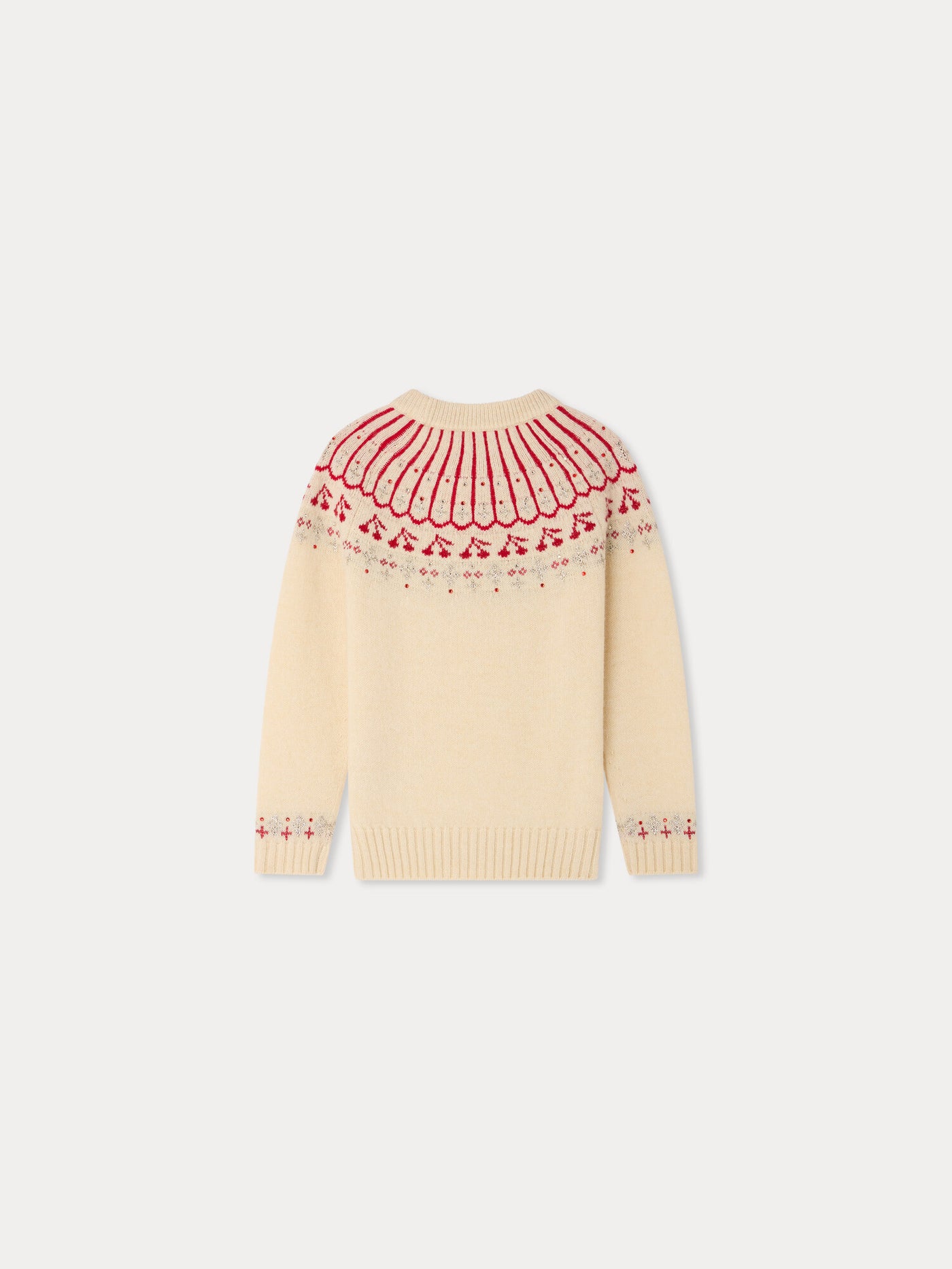 Malena embroidered jacquard wool jumper