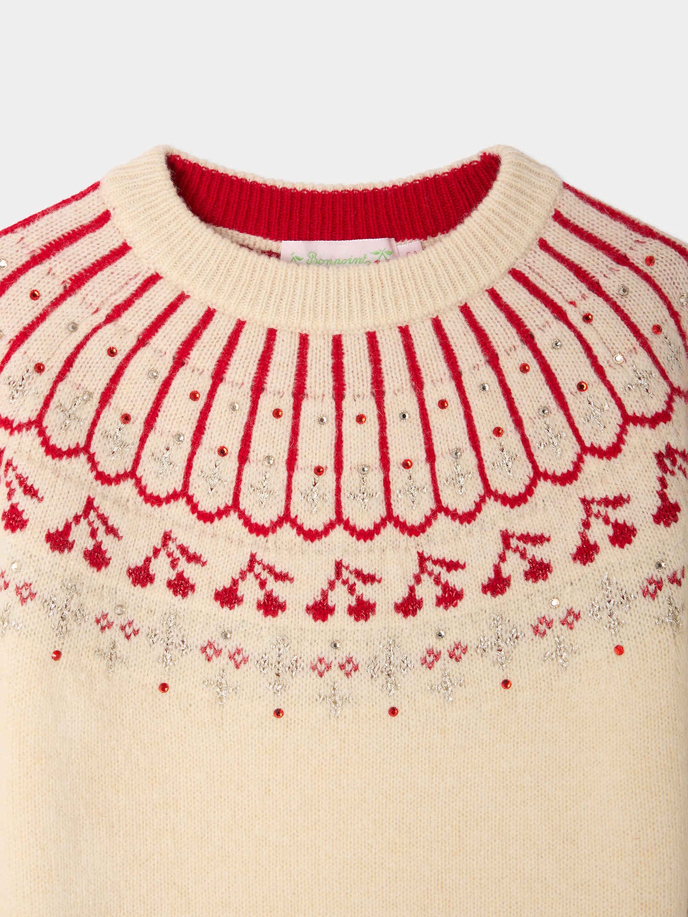 Malena embroidered jacquard wool jumper