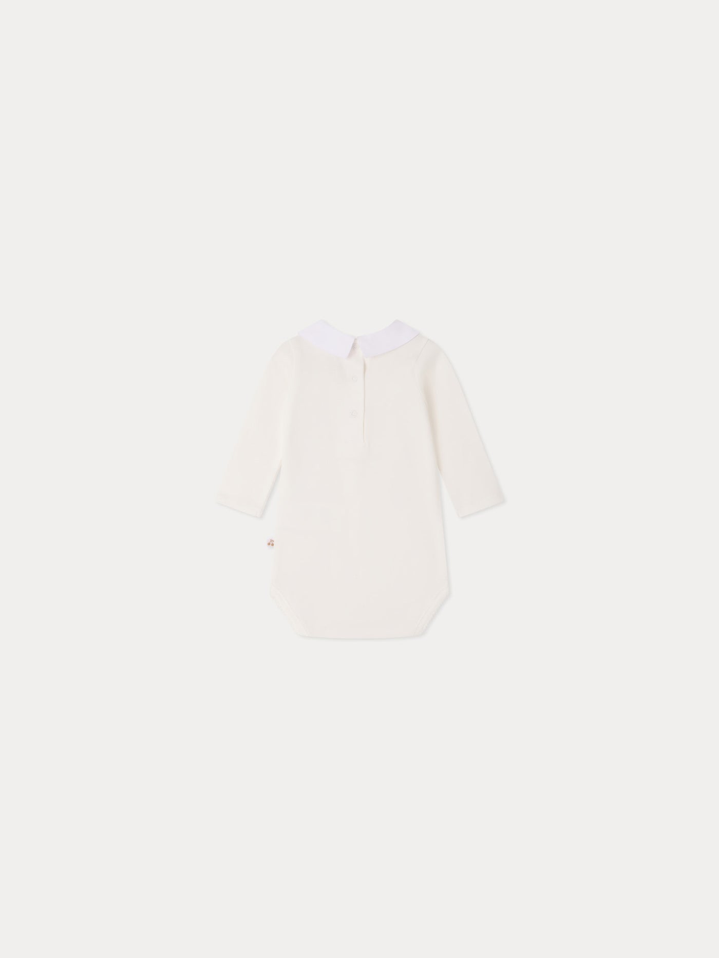 September bodysuit hand-embroidered holly in organic cotton