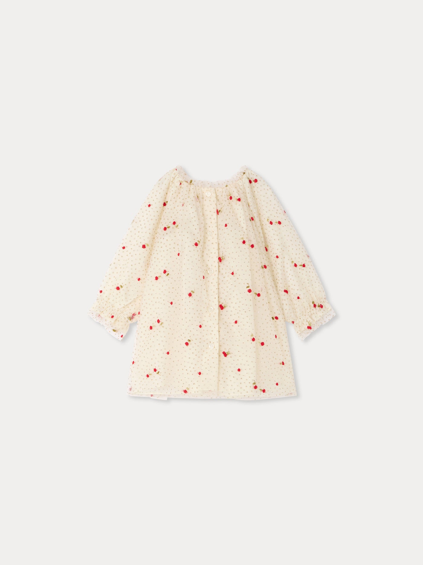 Destiny baby dress in sequined embroidered tulle