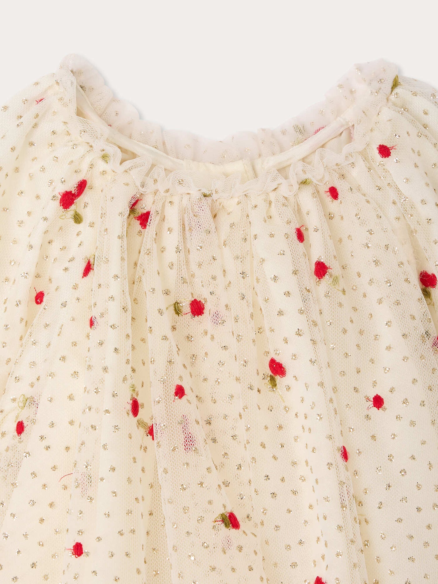 Destiny baby dress in sequined embroidered tulle