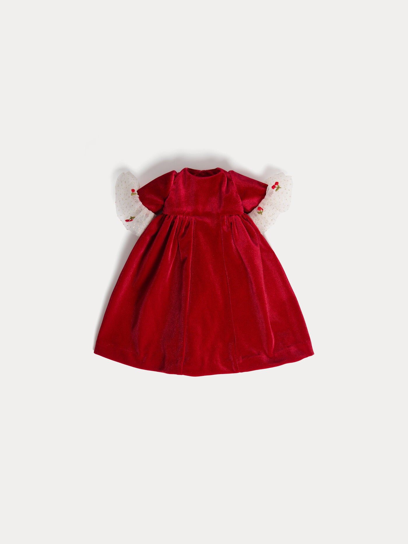 Maelys doll dressed in velvet dress