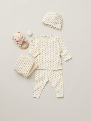 Timao set with cherry print in Organic Cotton