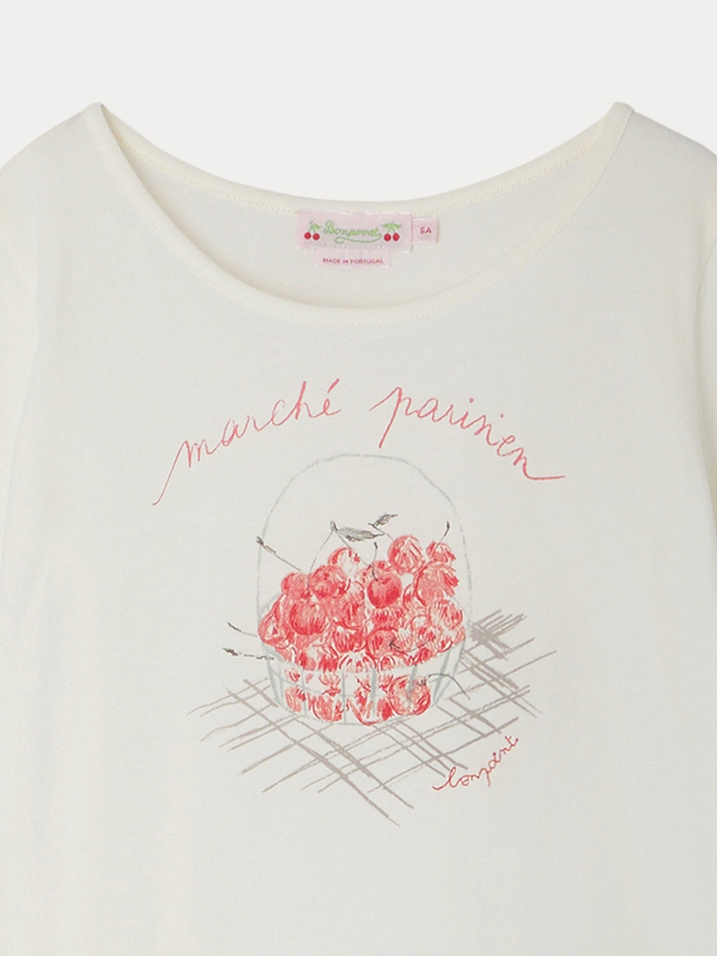 Alcala cherry basket pattern T-shirt