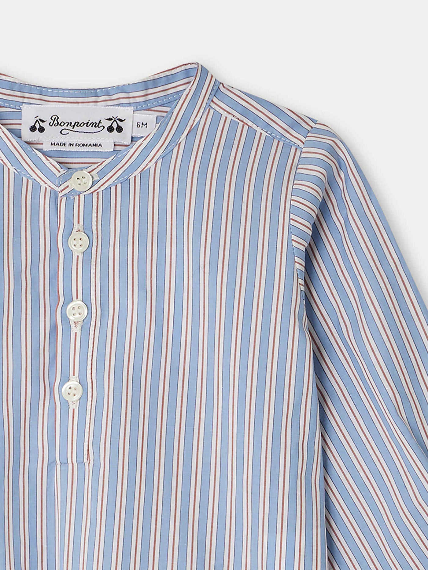 Polisson shirt with blue stripes